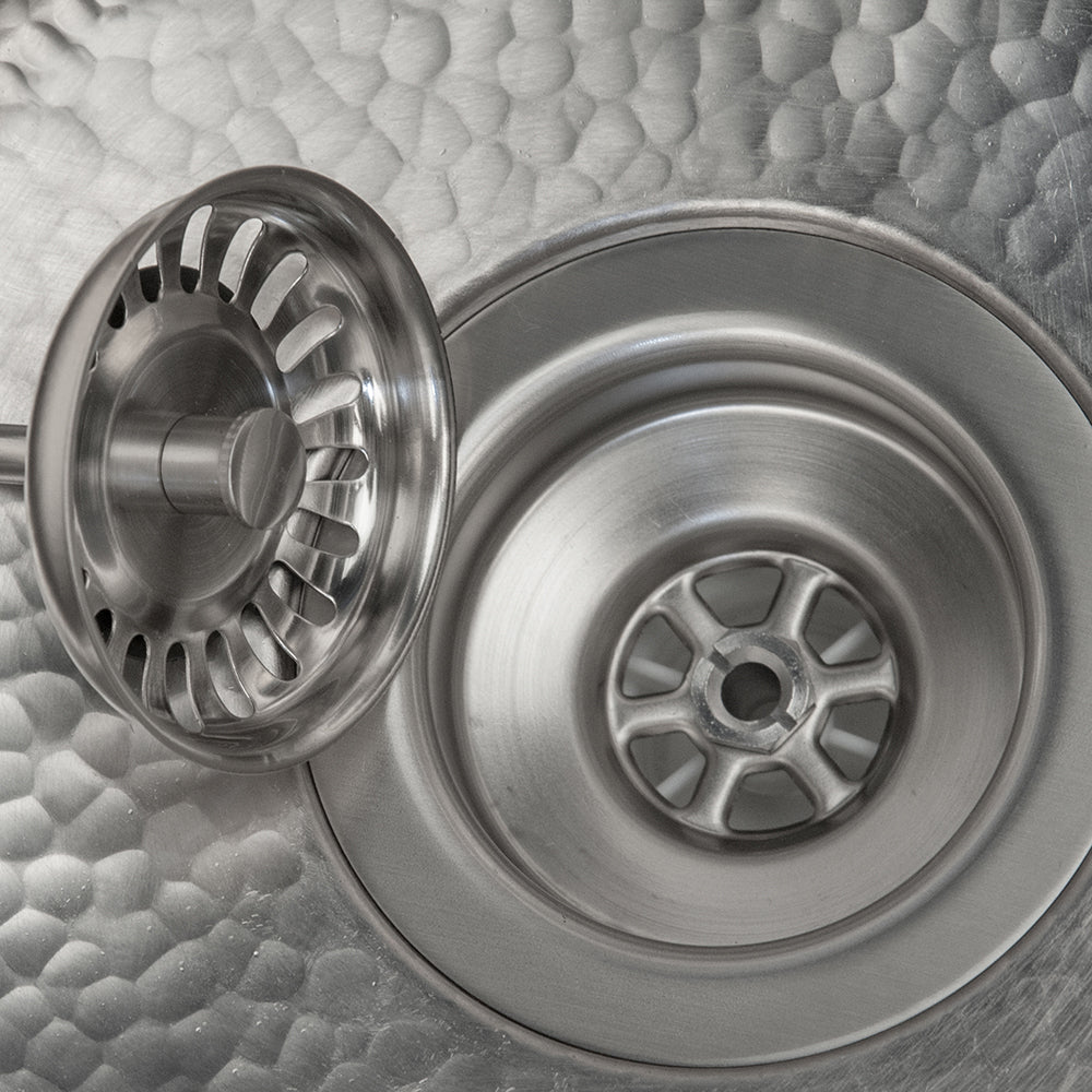 Alternate Image for Premier Copper Products 3.5" Kitchen, Prep, Bar Basket Strainer Drain - Brushed Nickel, Brass/PVC, D-132BN