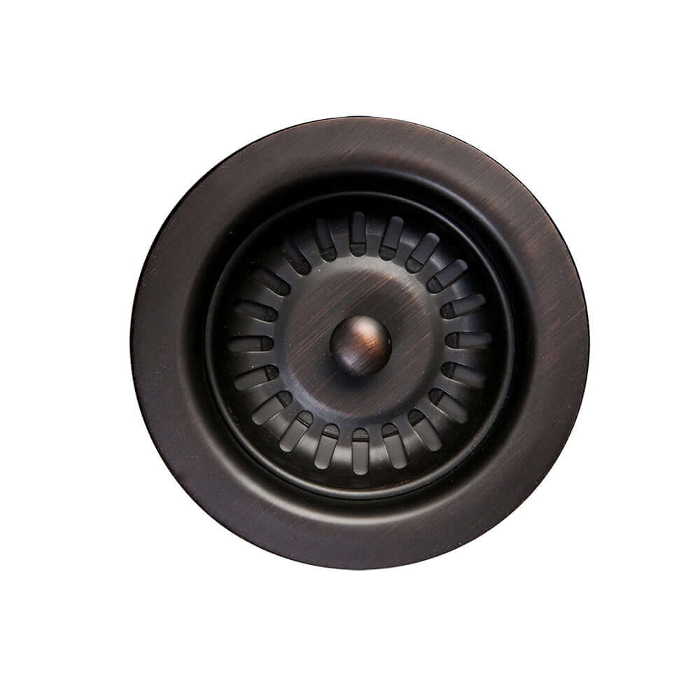 Alternate Image for Premier Copper Products 16" Round Copper Prep Bar Sink w/ Grapes and 3.5" Drain Opening, Matching Drain and Accessories, Oil Rubbed Bronze, BSP5_BR16GDB3-D