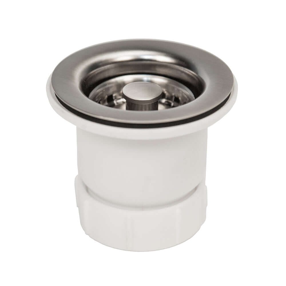 Alternate Image for Premier Copper Products 12" Round Hammered Copper Bar Sink w/ 2" Drain Opening in Nickel, Matching Drain and Accessories, BSP5_BR12EN2-B
