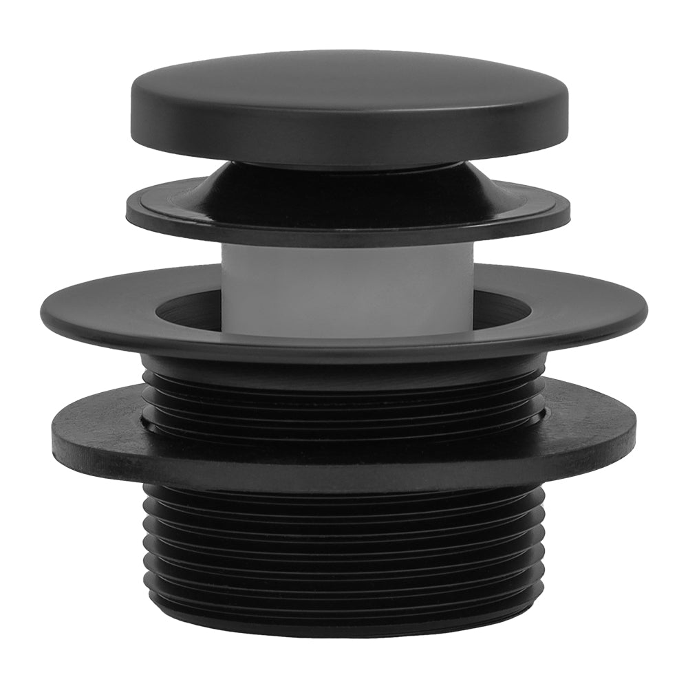 Alternate Image for Premier Copper Products Tub Drain Trim and Single-Hole Overflow Cover for Bath Tubs - Matte Black, Brass, D-301BLK