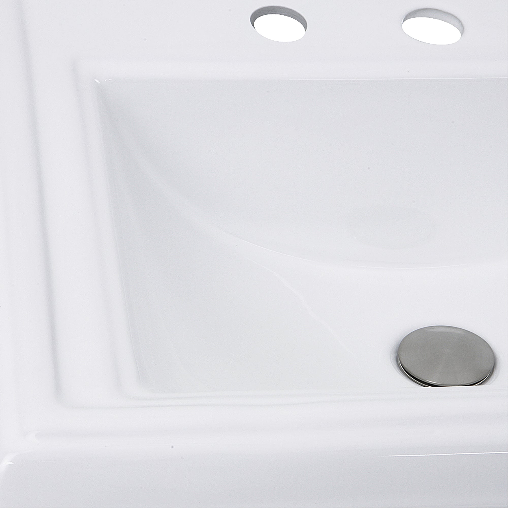 Alternate Image for Nantucket Sinks Great Point 23" Ceramic Bathroom Sink, White, DI-2418-R8