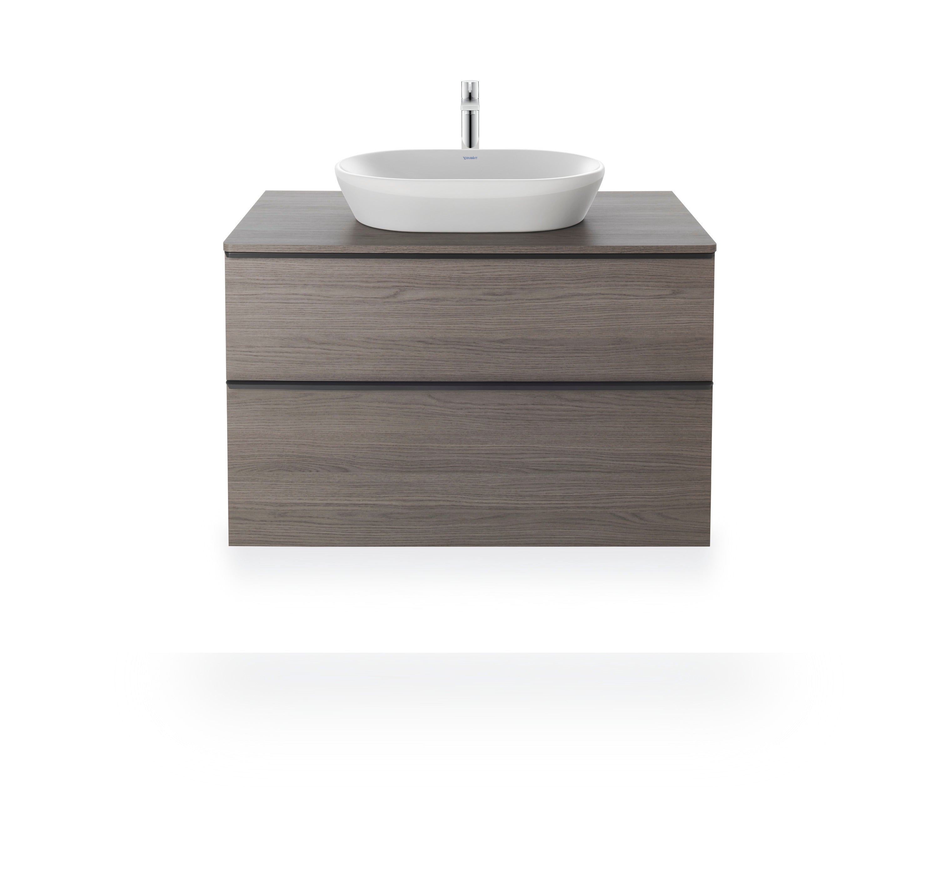 D-Neo 23 5/8" Oval Vessel Sink in White