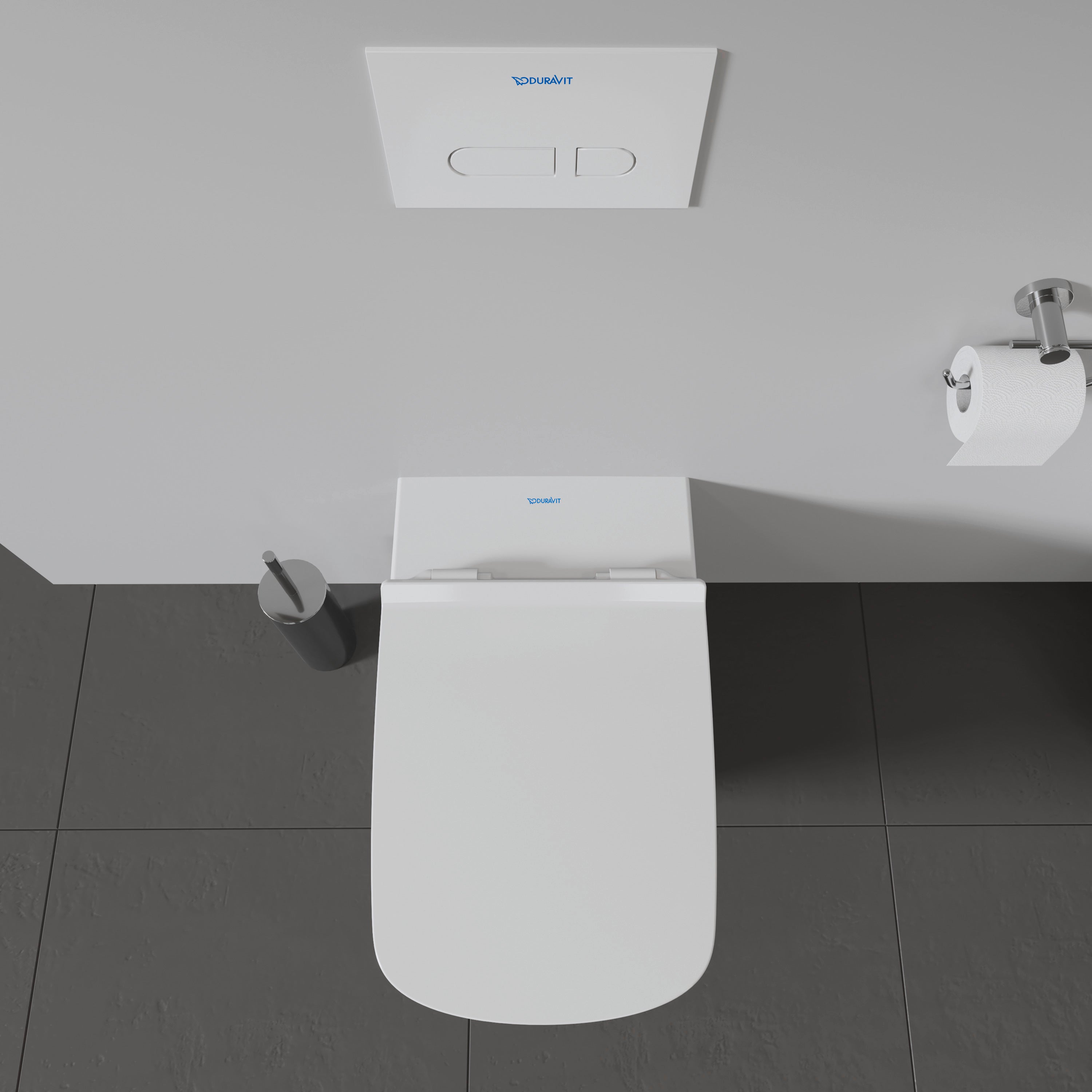 DuraStyle 1.6/0.8 GPF Dual Flush ADA Compliant Elongated Wall Mounted Toilet in White