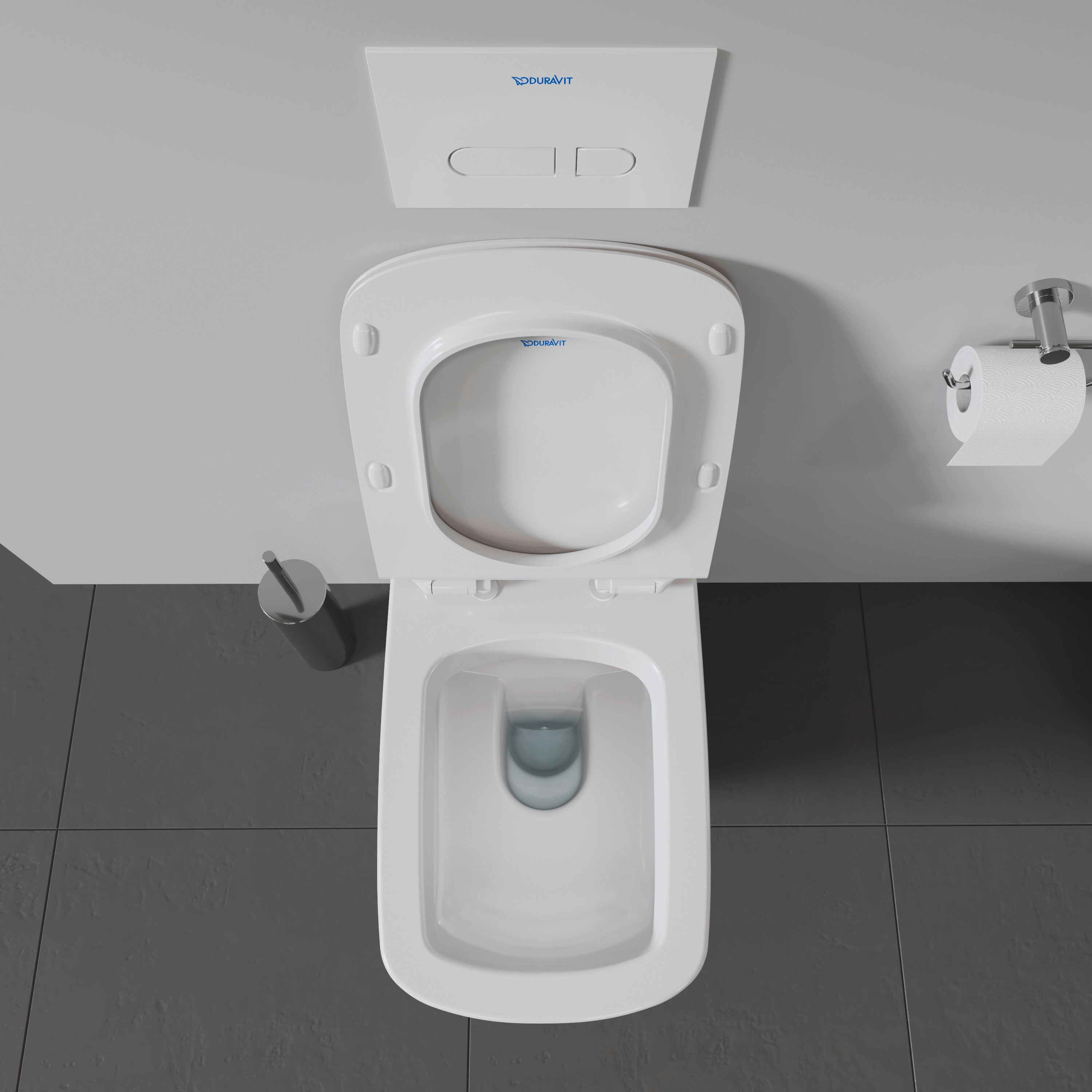 DuraStyle 1.6/0.8 GPF Dual Flush ADA Compliant Elongated Wall Mounted Toilet in White