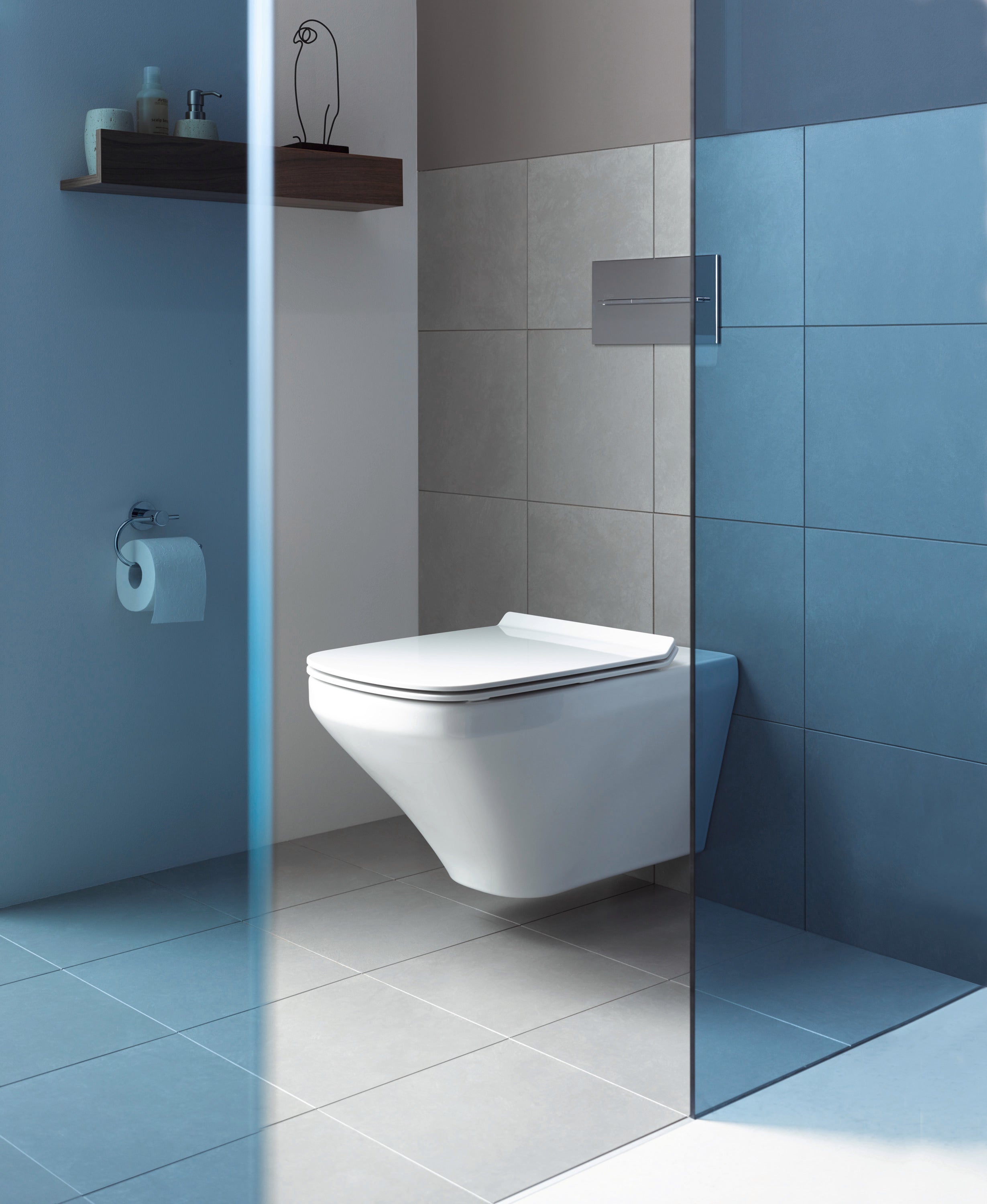 DuraStyle 1.6/0.8 GPF Dual Flush ADA Compliant Elongated Wall Mounted Toilet in White