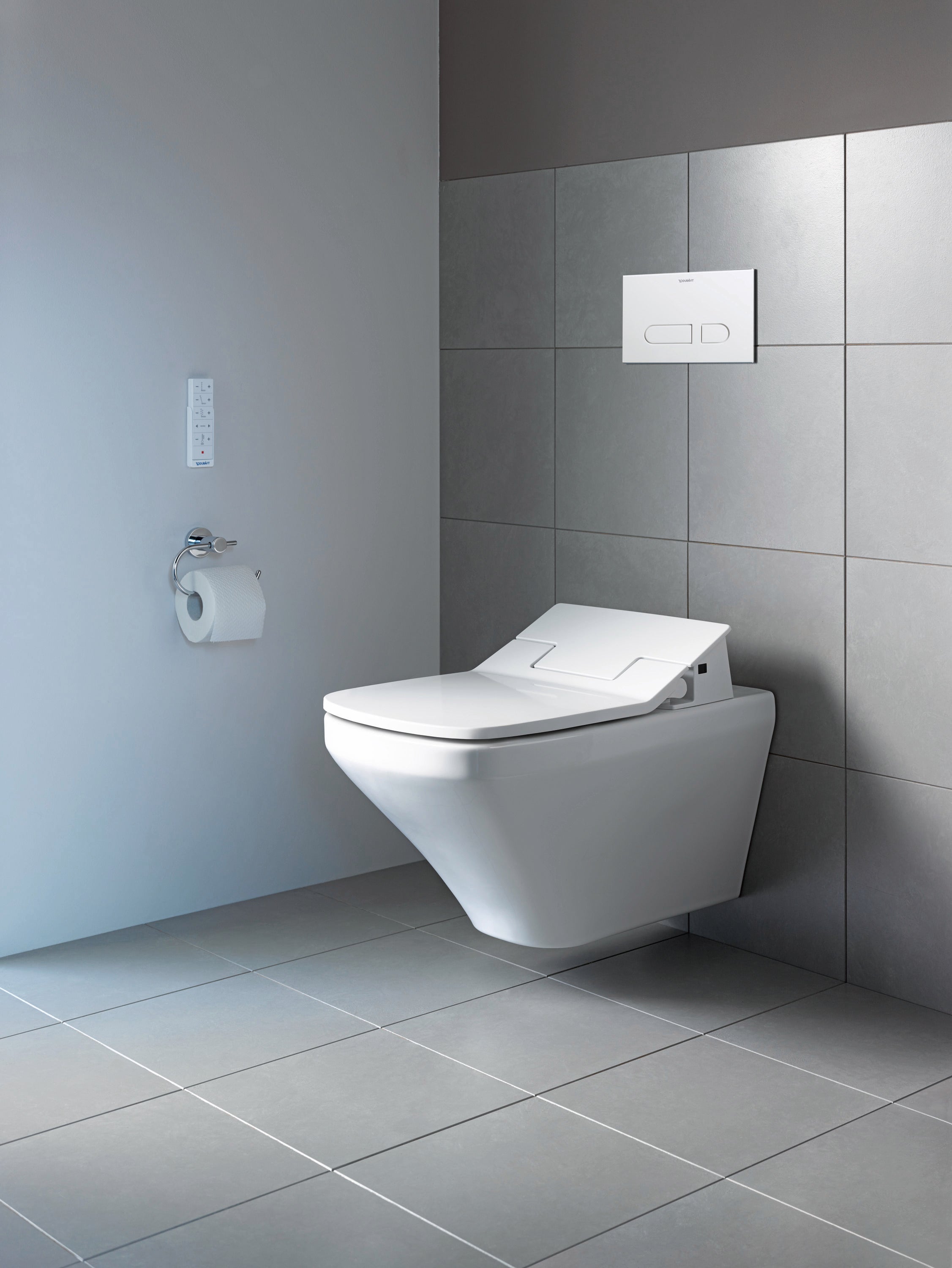 DuraStyle 1.28/0.8 GPF Dual Flush ADA Compliant Elongated Wall Mounted Toilet in White - Seat, Actuator, and In-Wall Tank and Carrier Sold Separately