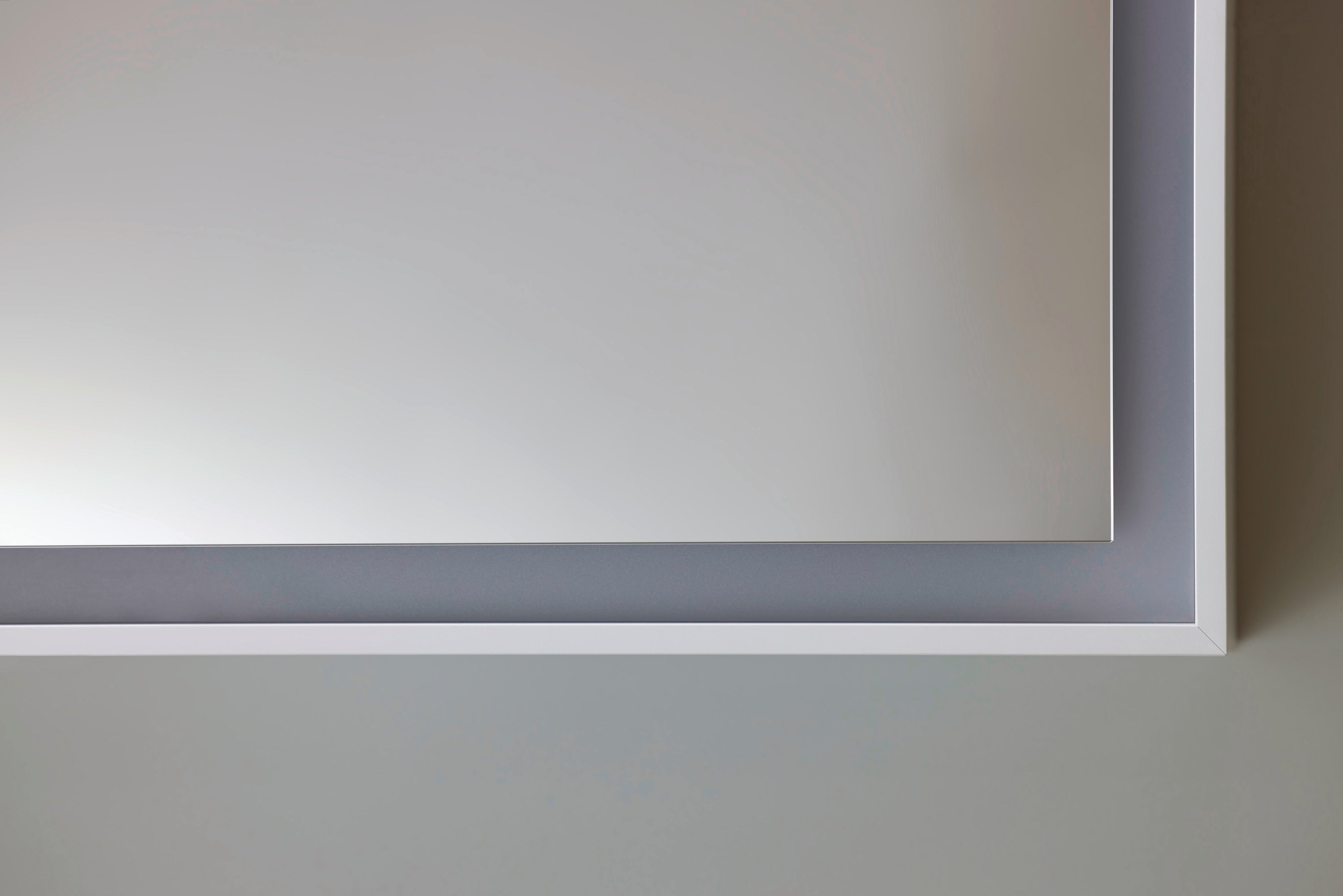 L-Cube 47 1/4" x27 1/2" 2 Left 1 Right Hinge 3 Door LED Rectangular Medicine Cabinet in Aluminum
