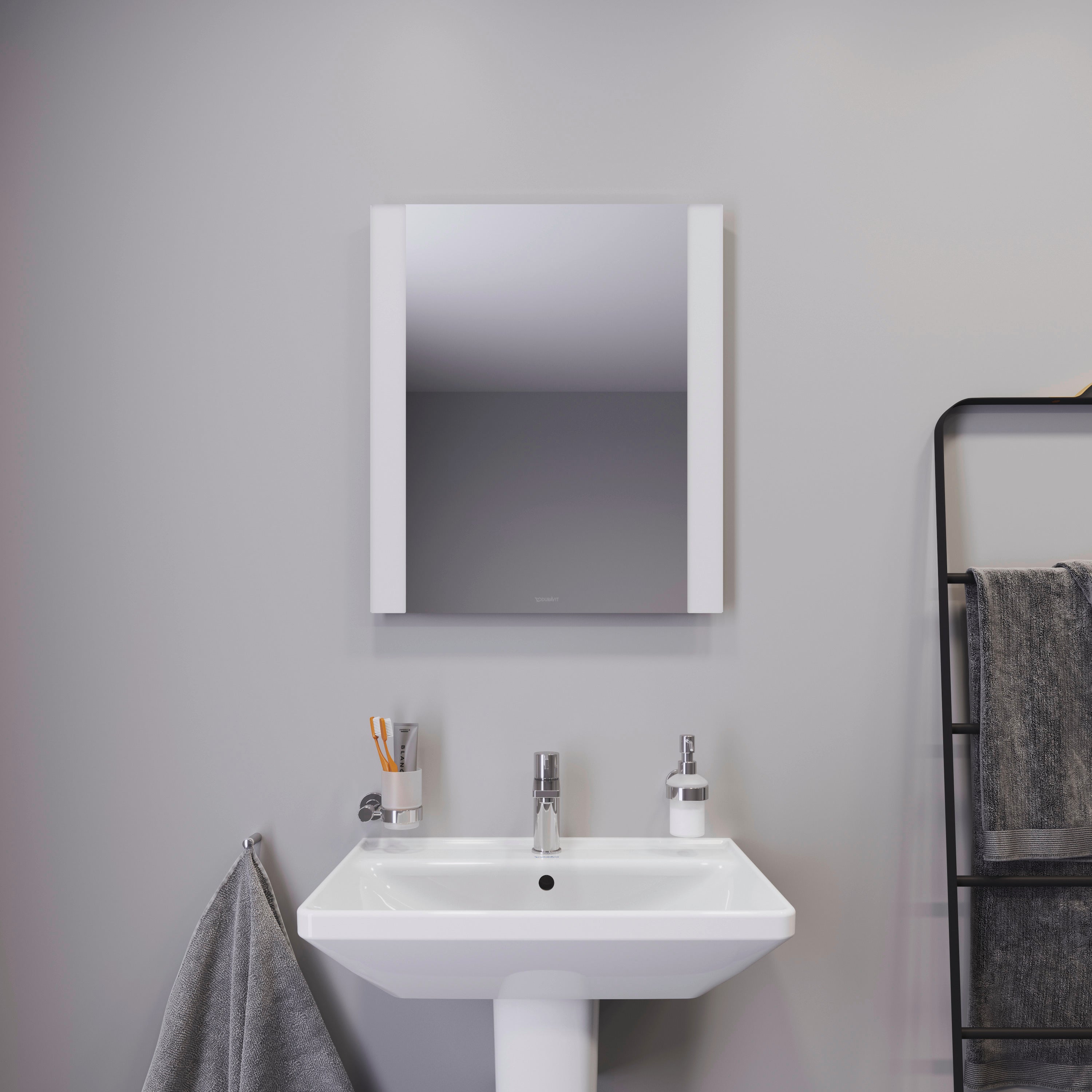 Light & Mirror Switch Control LED Mirror in Aluminum, 4000K