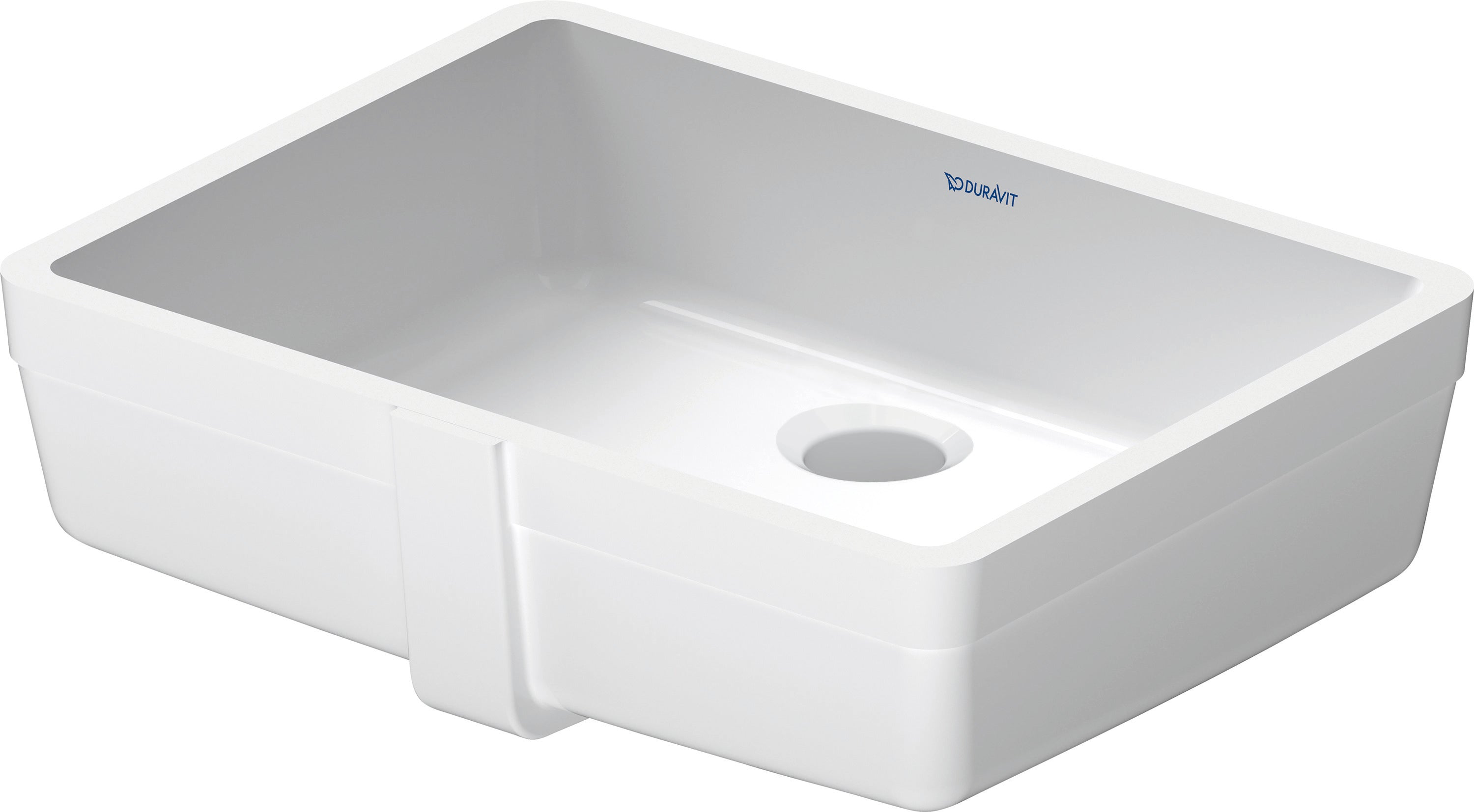 Vero 18 1/4" Rectangular Undermount Sink in White with Overflow