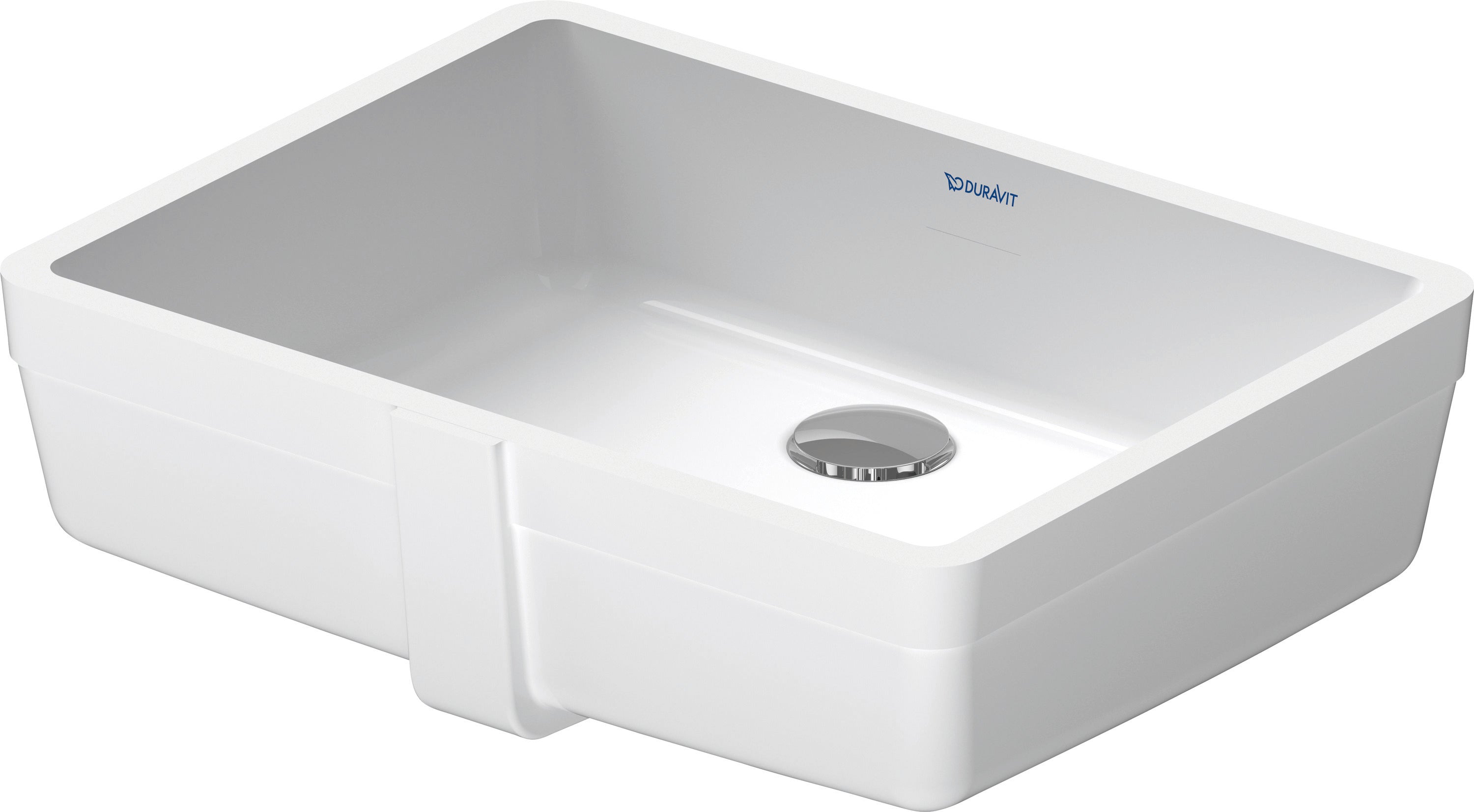 Vero 18 1/4" Rectangular Undermount Sink in White with Overflow