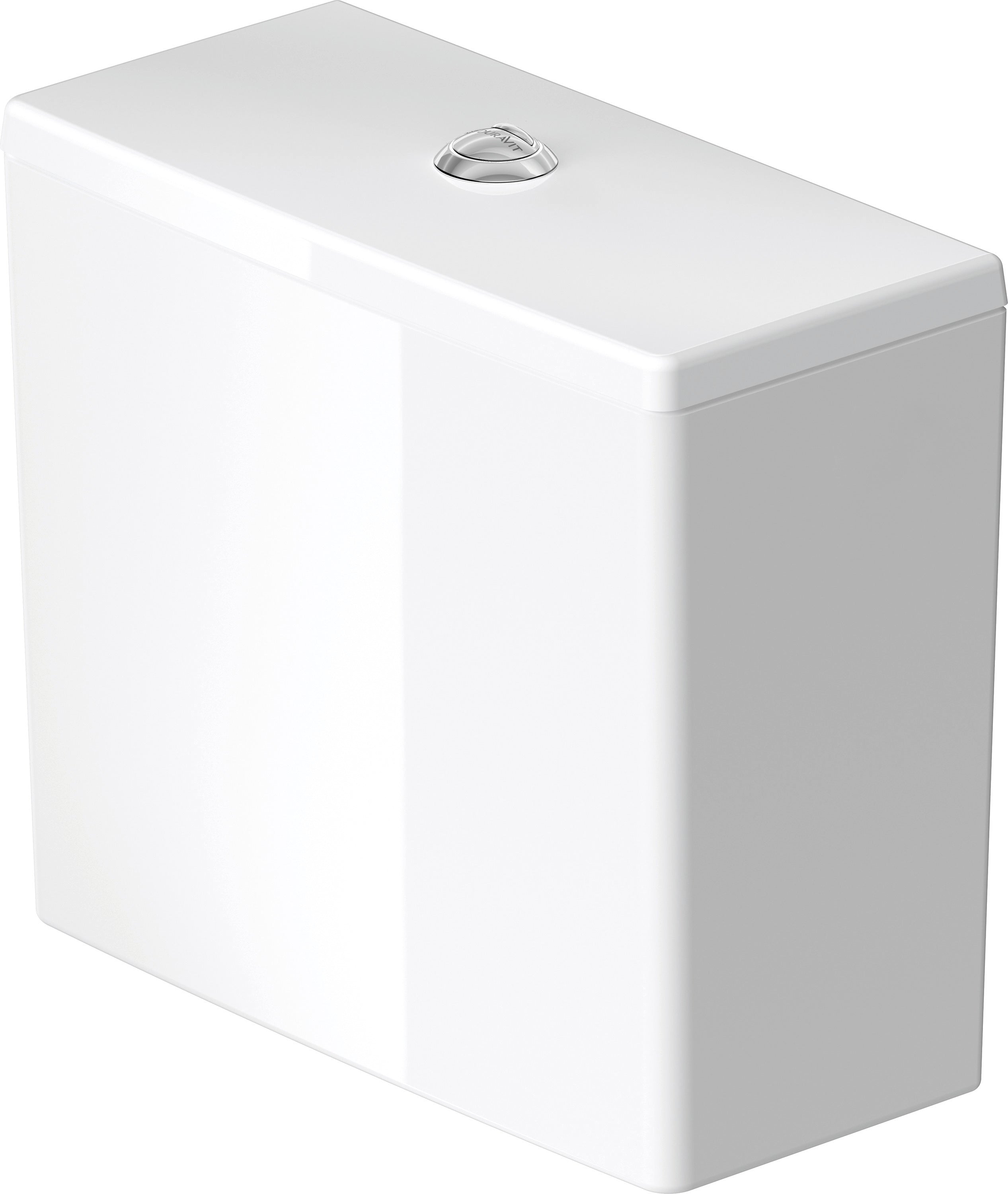 ME by Starck 1.6/0.8 GPF Dual Flush Toilet Tank in White with Top Push Button Flush