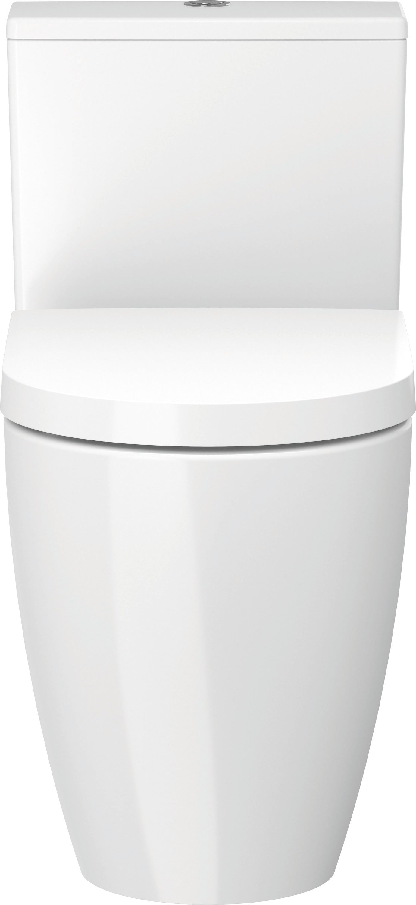 ME by Starck 1.32/0.92 GPF Dual Flush Rimless Elongated One Piece Toilet in White, Top Push Button Flush - Seat Sold Separately