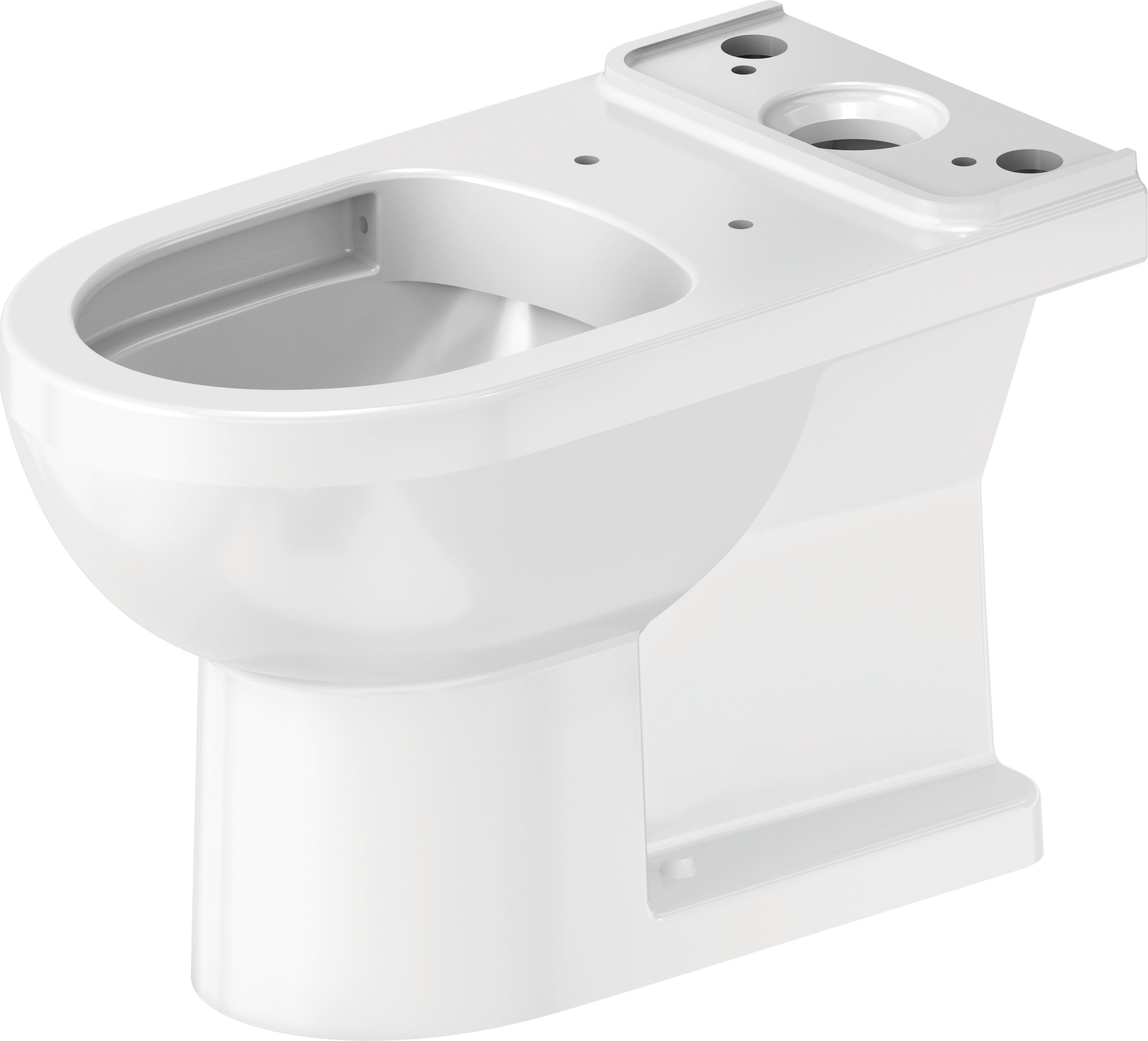 Duravit No.1 1.28 GPF Single Flush Rimless Elongated Toilet Bowl in White