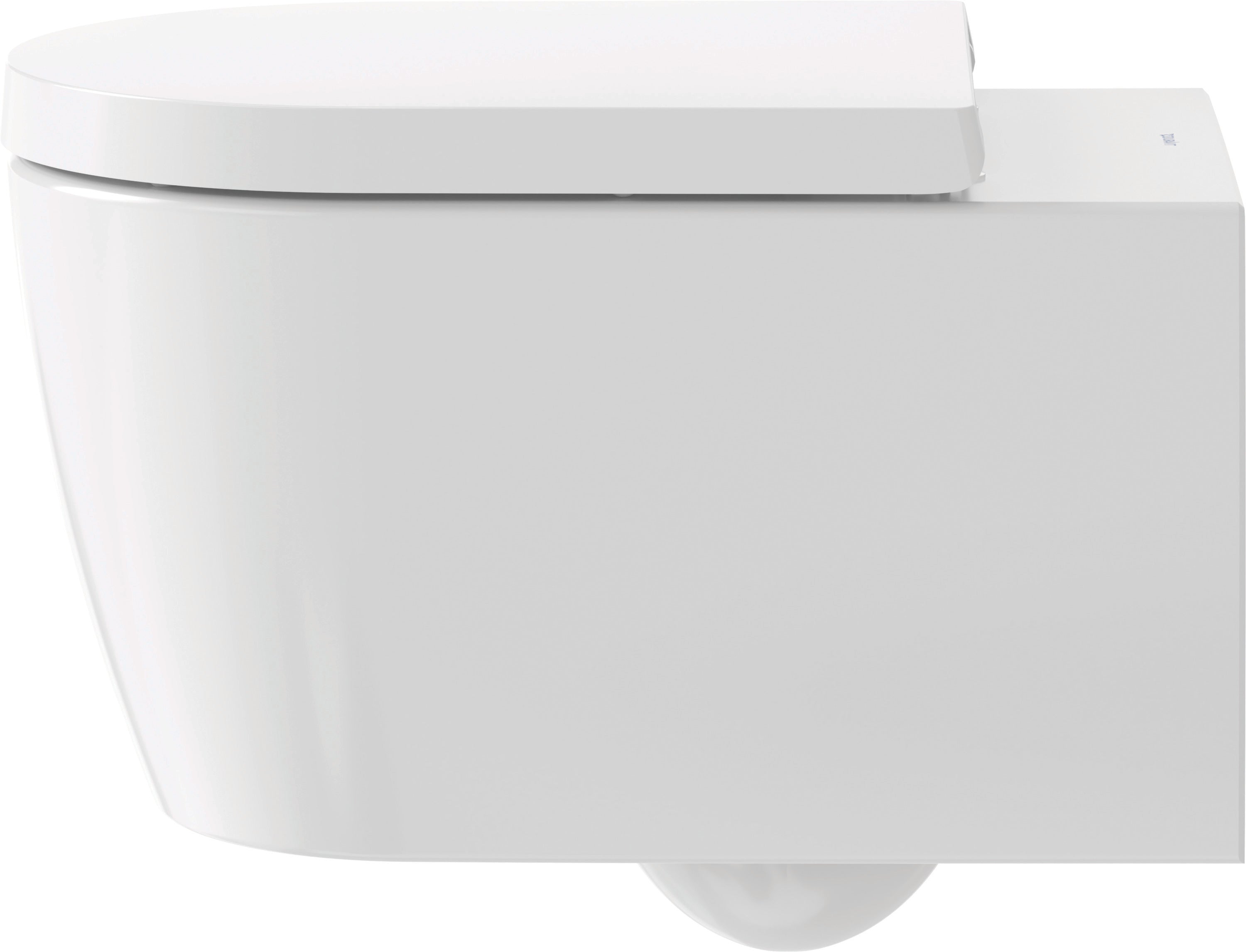 ME by Starck 1.28/0.8 GPF Dual Flush Rimless ADA Compliant Compact Elongated Wall Mounted Toilet in White