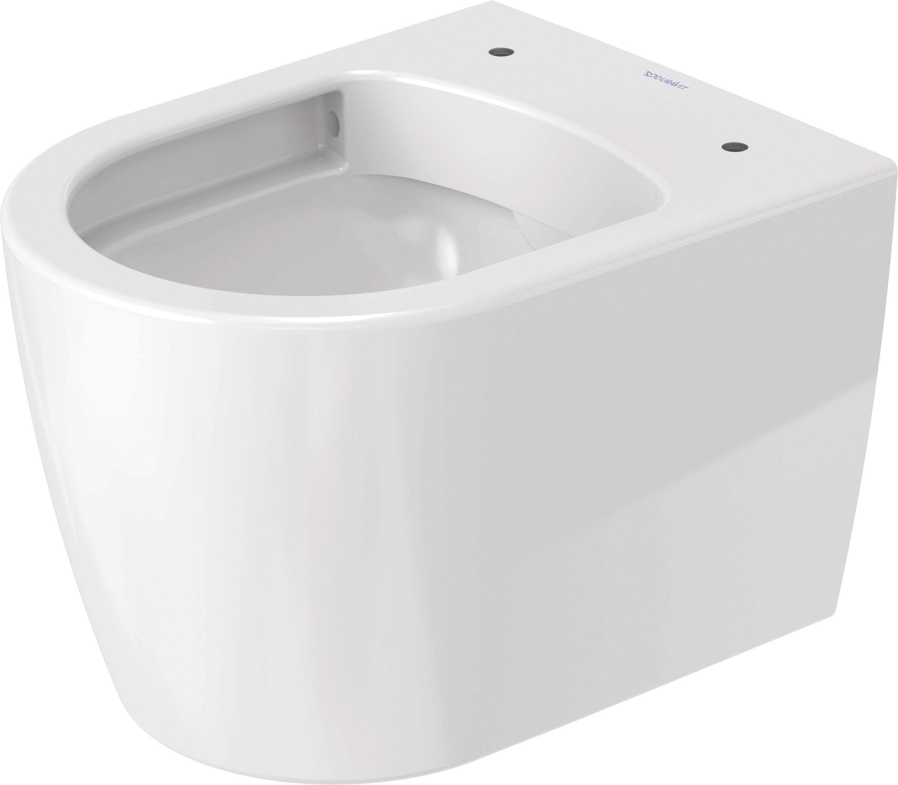 ME by Starck 1.28/0.8 GPF Dual Flush Rimless ADA Compliant Round Wall Mounted Toilet in White - Seat, Actuator, and In-Wall Tank and Carrier Sold Separately