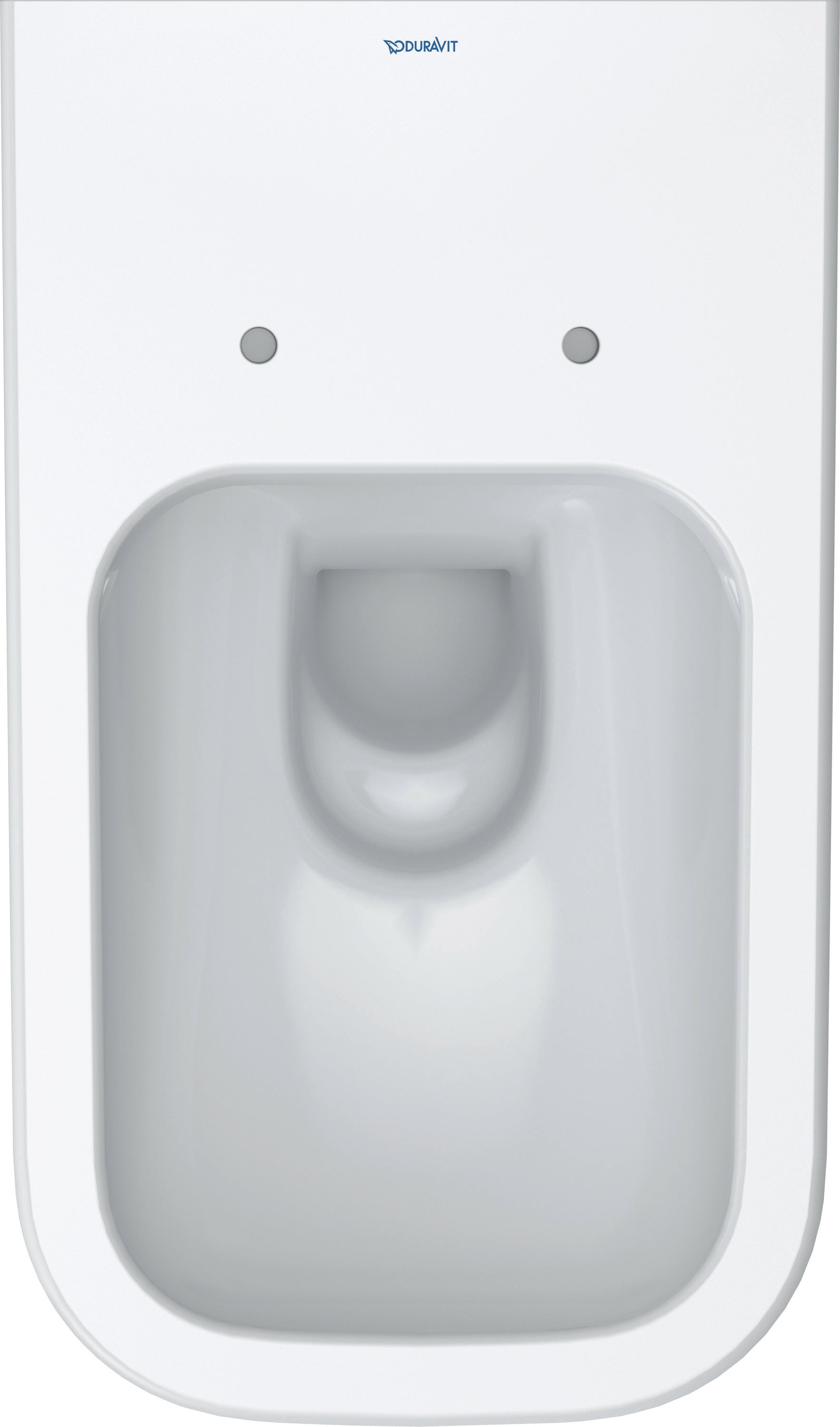 Happy D.2 1.6/0.8 GPF Dual Flush Rimless ADA Compliant Elongated Wall Mounted Toilet in White - Seat, Actuator, and In-Wall Tank and Carrier Sold Separately