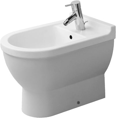 Starck 3 Single Hole Horizontal Spray Floorstanding Bidet in White