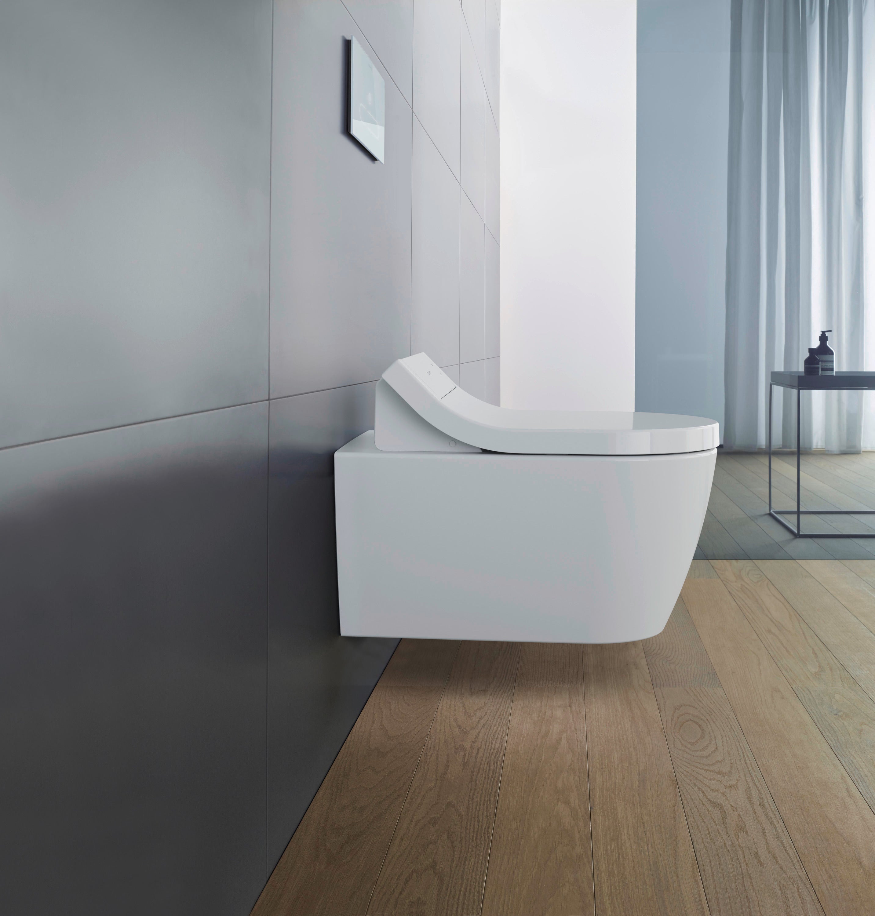 SensoWash Classic Elongated Bidet Toilet Seat in White, with Remote & App Control, Concealed Connections