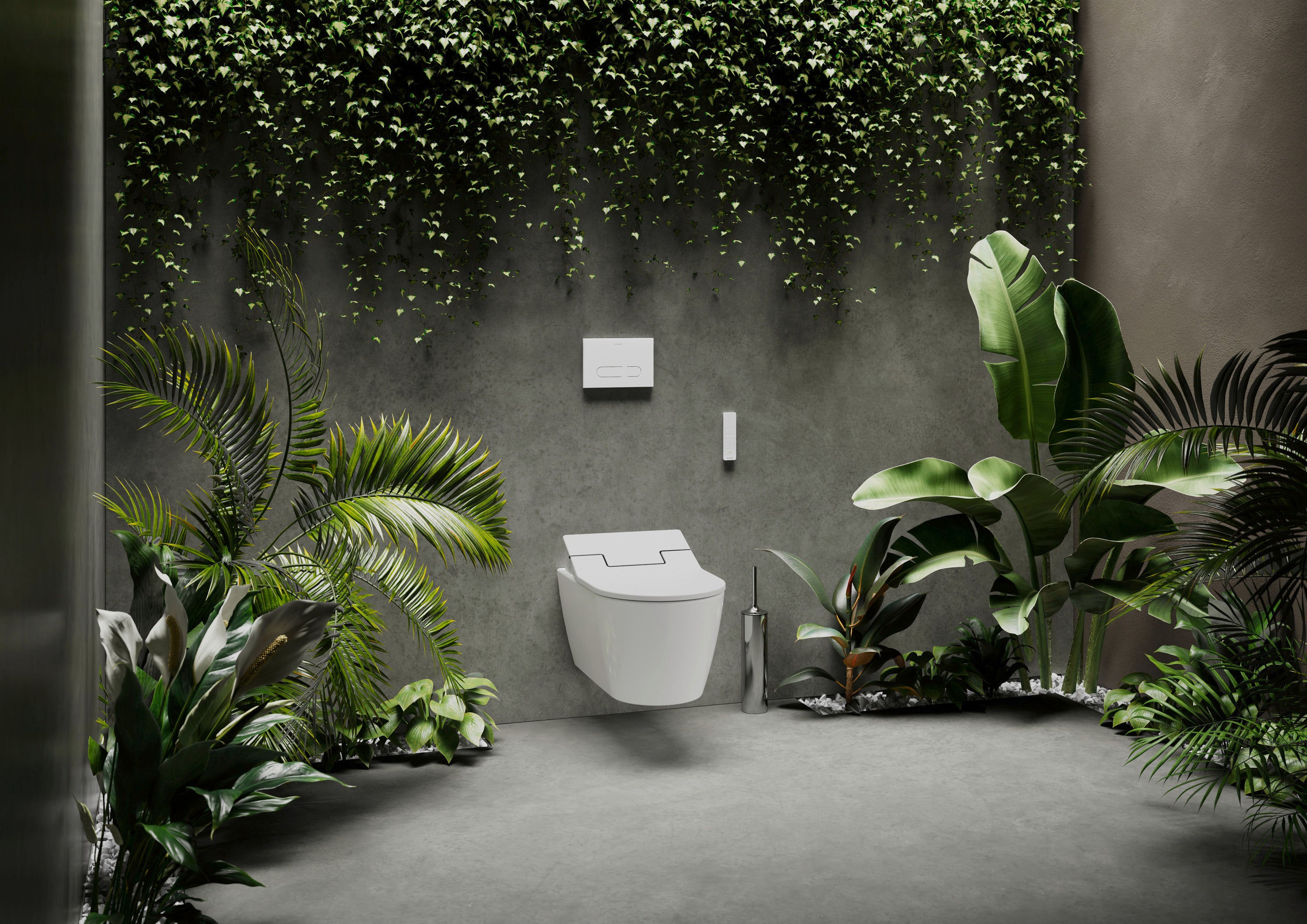 SensoWash Slim Elongated Bidet Toilet Seat in White, with Remote, Concealed Connections