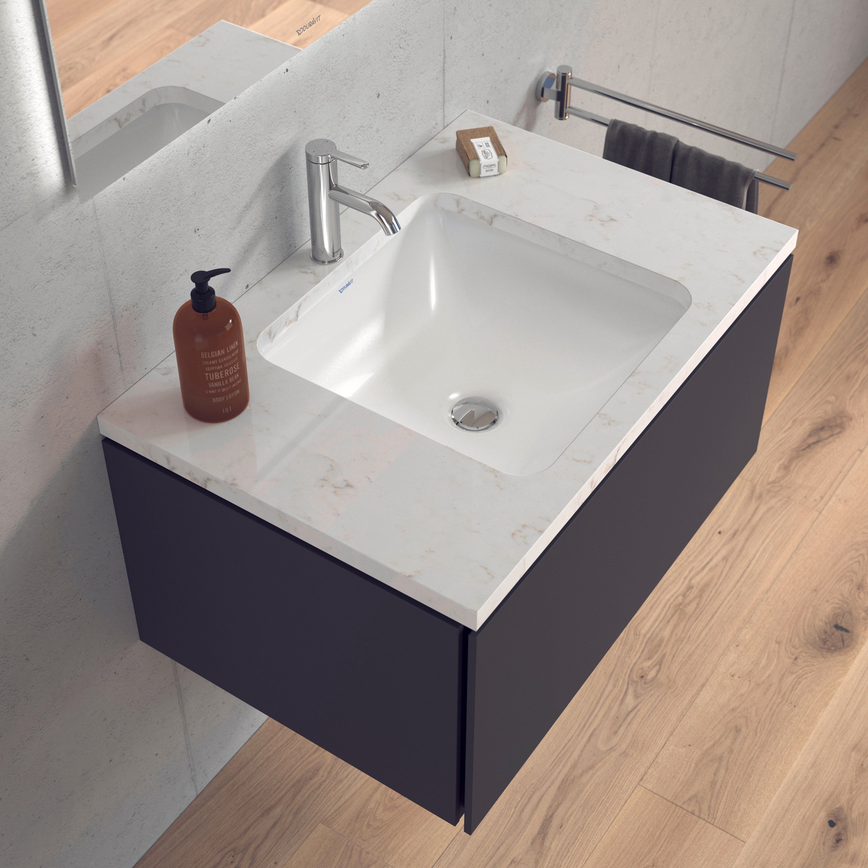 Starck 3 18 1/4" Rectangular Undermount Sink in White with Overflow