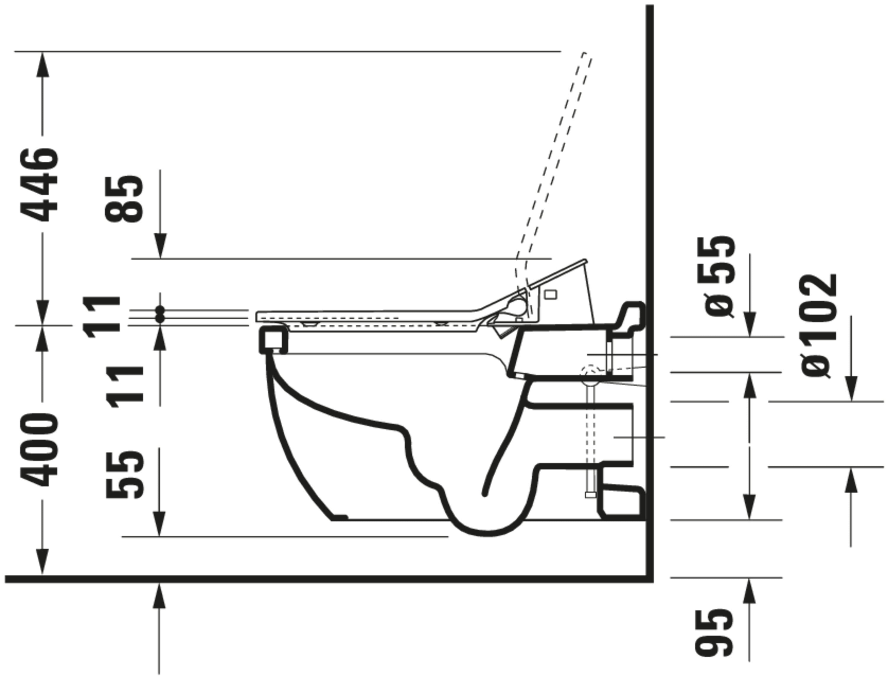 SensoWash Slim Elongated Bidet Toilet Seat in White, with Remote, Concealed Connections