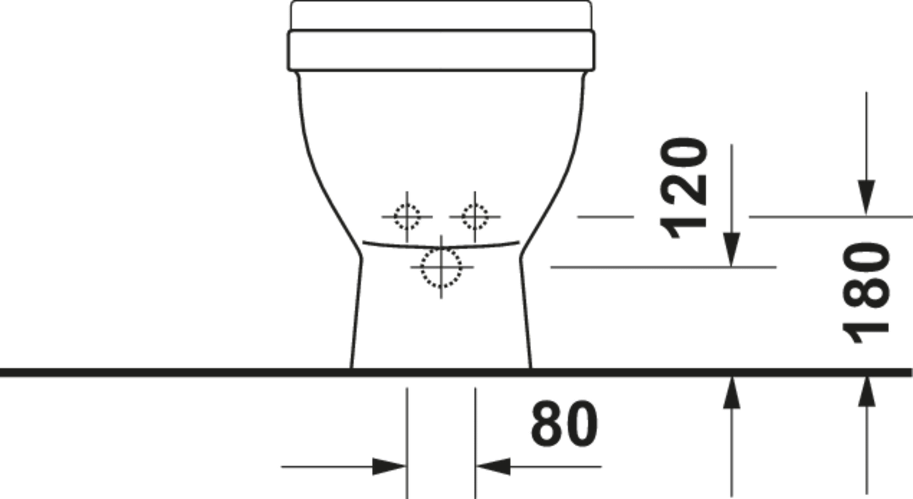 Starck 3 Single Hole Horizontal Spray Floorstanding Bidet in White