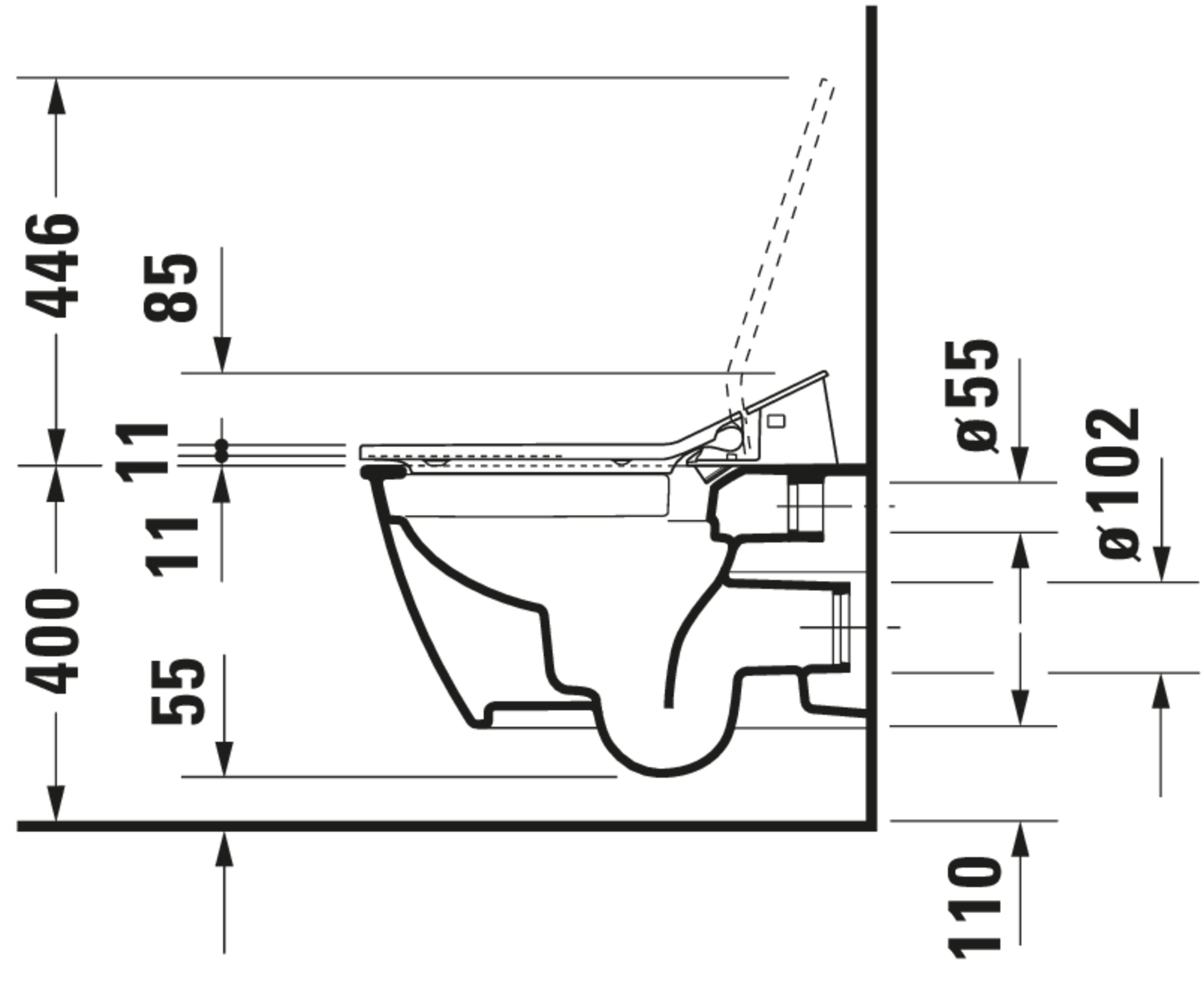 SensoWash Slim Elongated Bidet Toilet Seat in White, with Remote, Concealed Connections