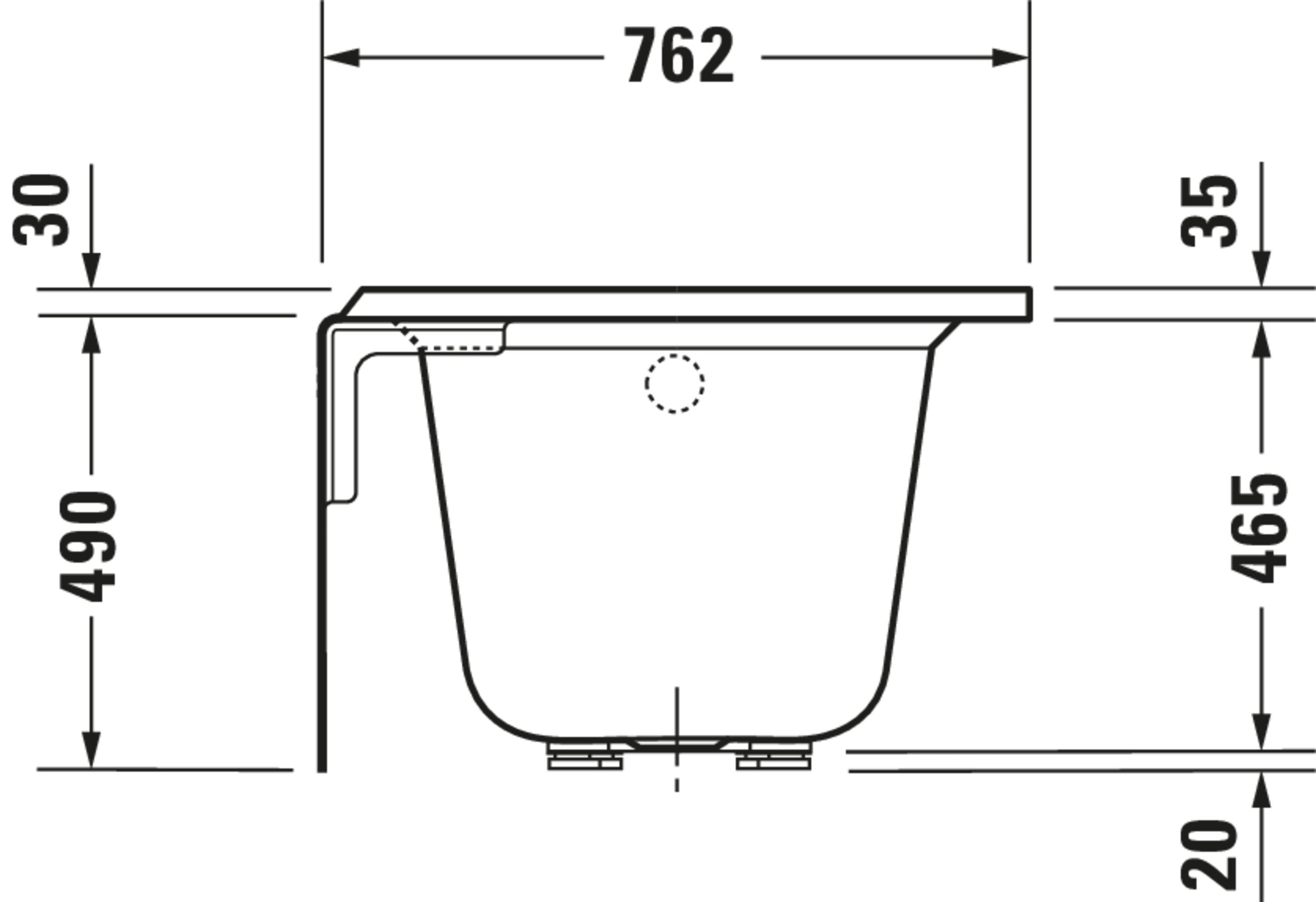 Architec 60" x 30" Rectangular Alcove Bathtub in White Acrylic with Left Drain, Drain Sold Separately