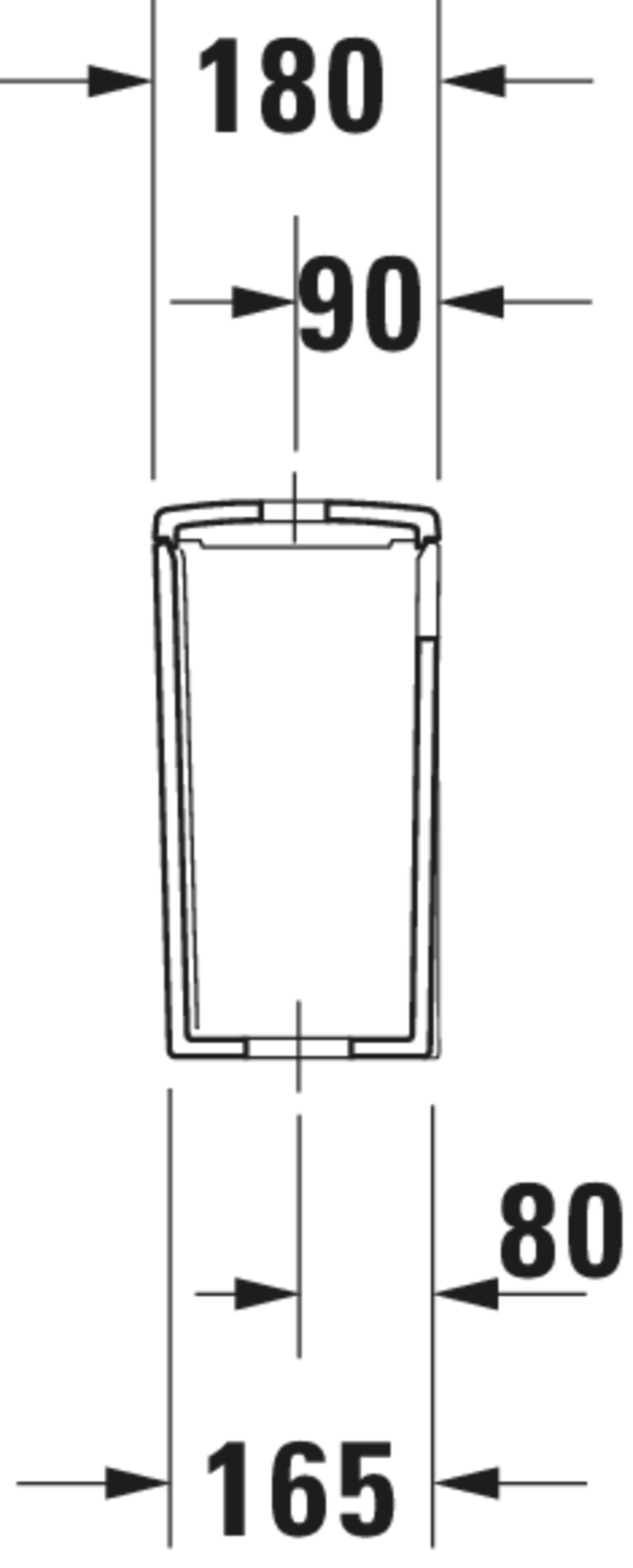 ME by Starck 1.6/0.8 GPF Dual Flush Toilet Tank in White with Top Push Button Flush