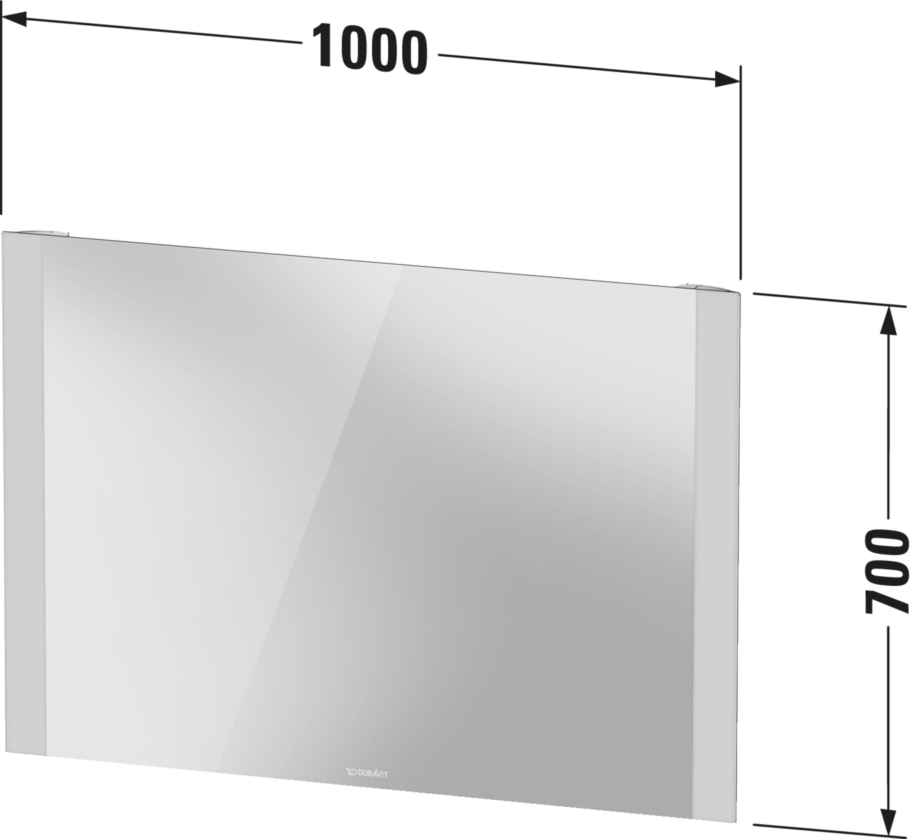 Light & Mirror Switch Control LED Mirror in Aluminum, 4000K