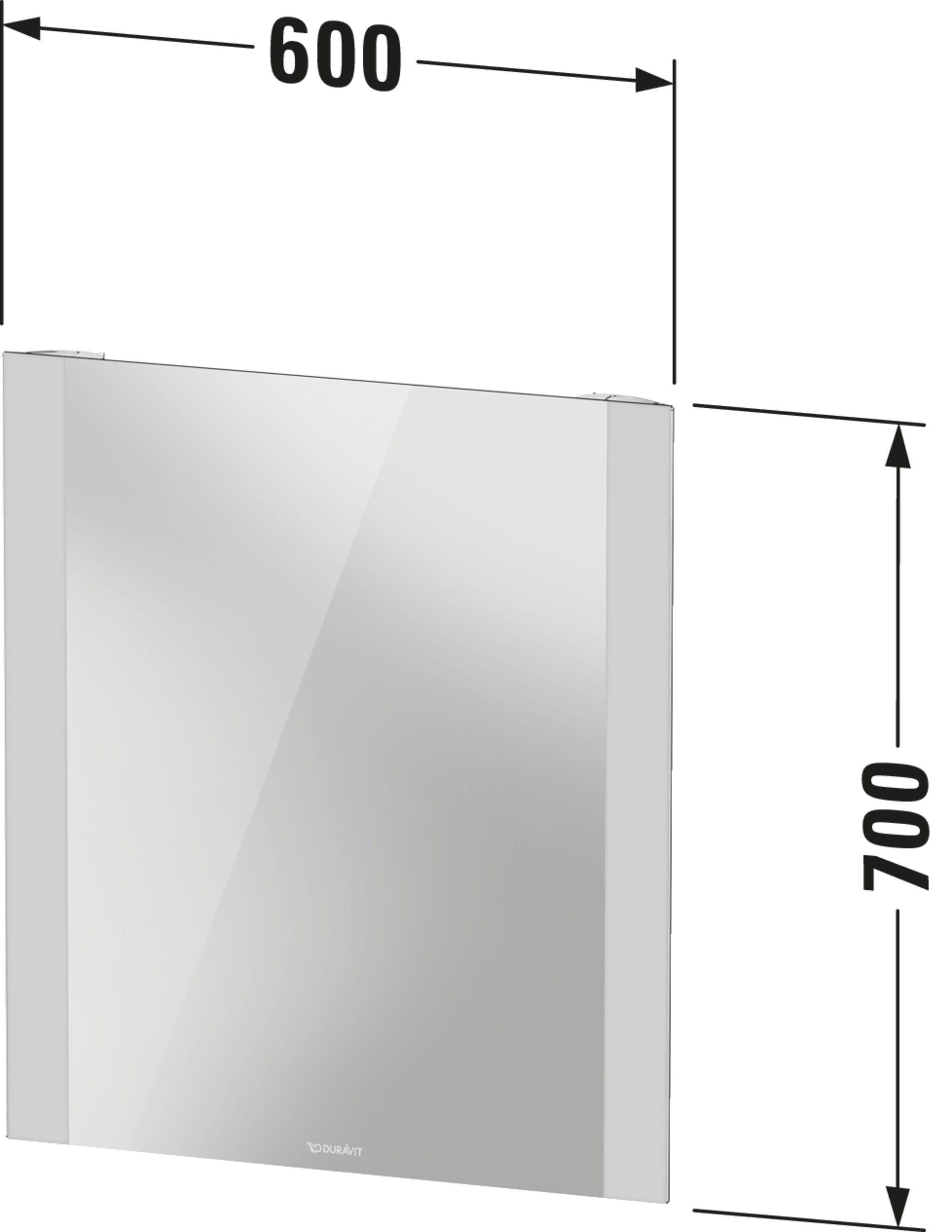 Light & Mirror Switch Control LED Mirror in Aluminum, 4000K