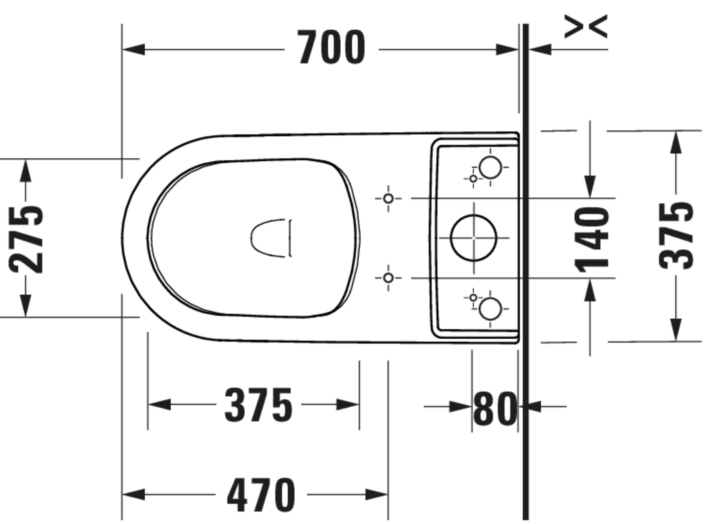 D-Neo 1.28 GPF Single Flush Rimless Elongated Toilet Bowl in White