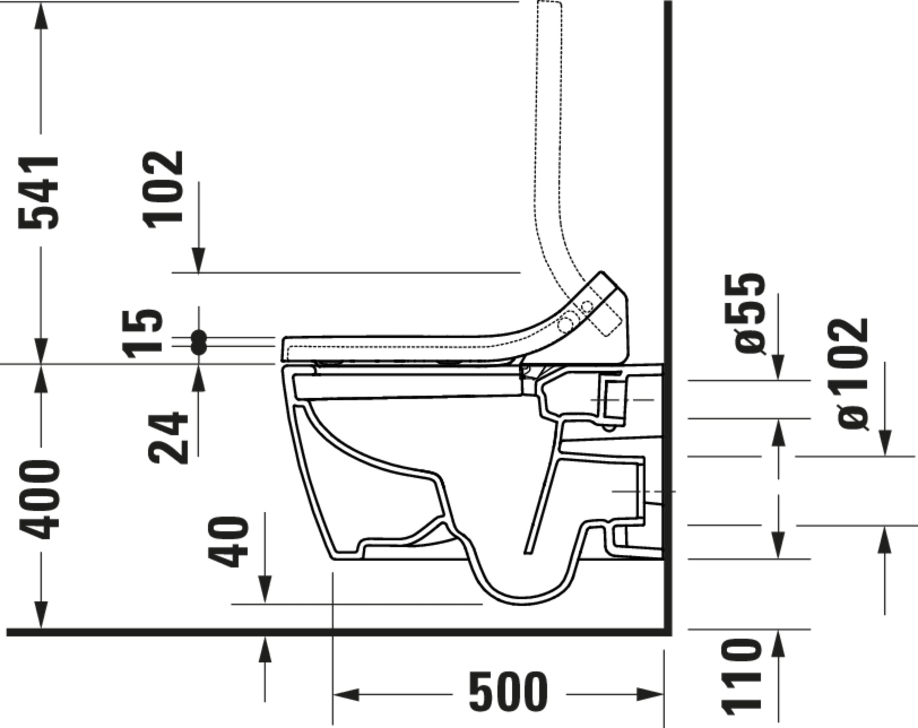 SensoWash Classic Elongated Bidet Toilet Seat in White, with Remote & App Control, Concealed Connections