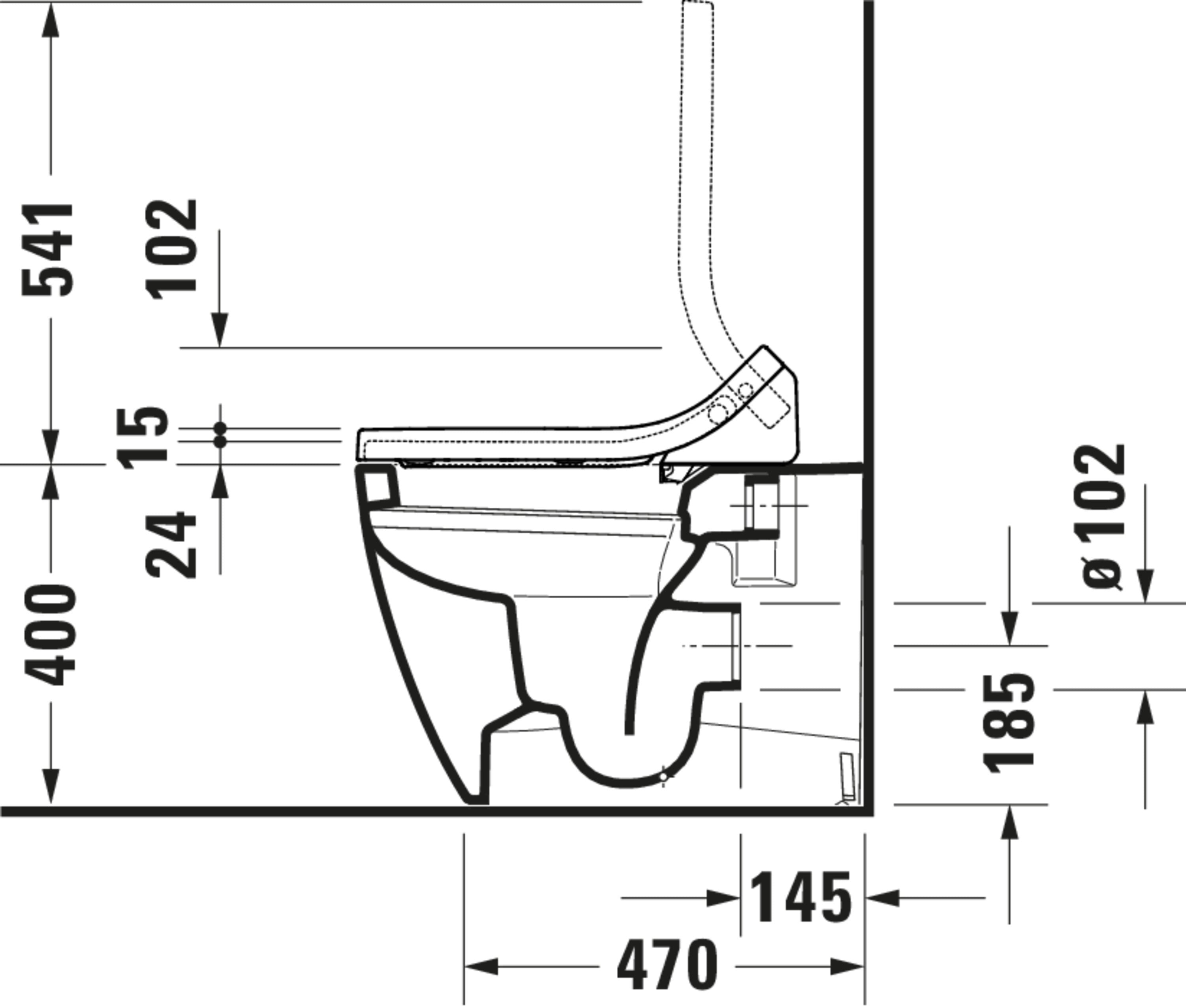 SensoWash Classic Elongated Bidet Toilet Seat in White, with Remote & App Control, Concealed Connections