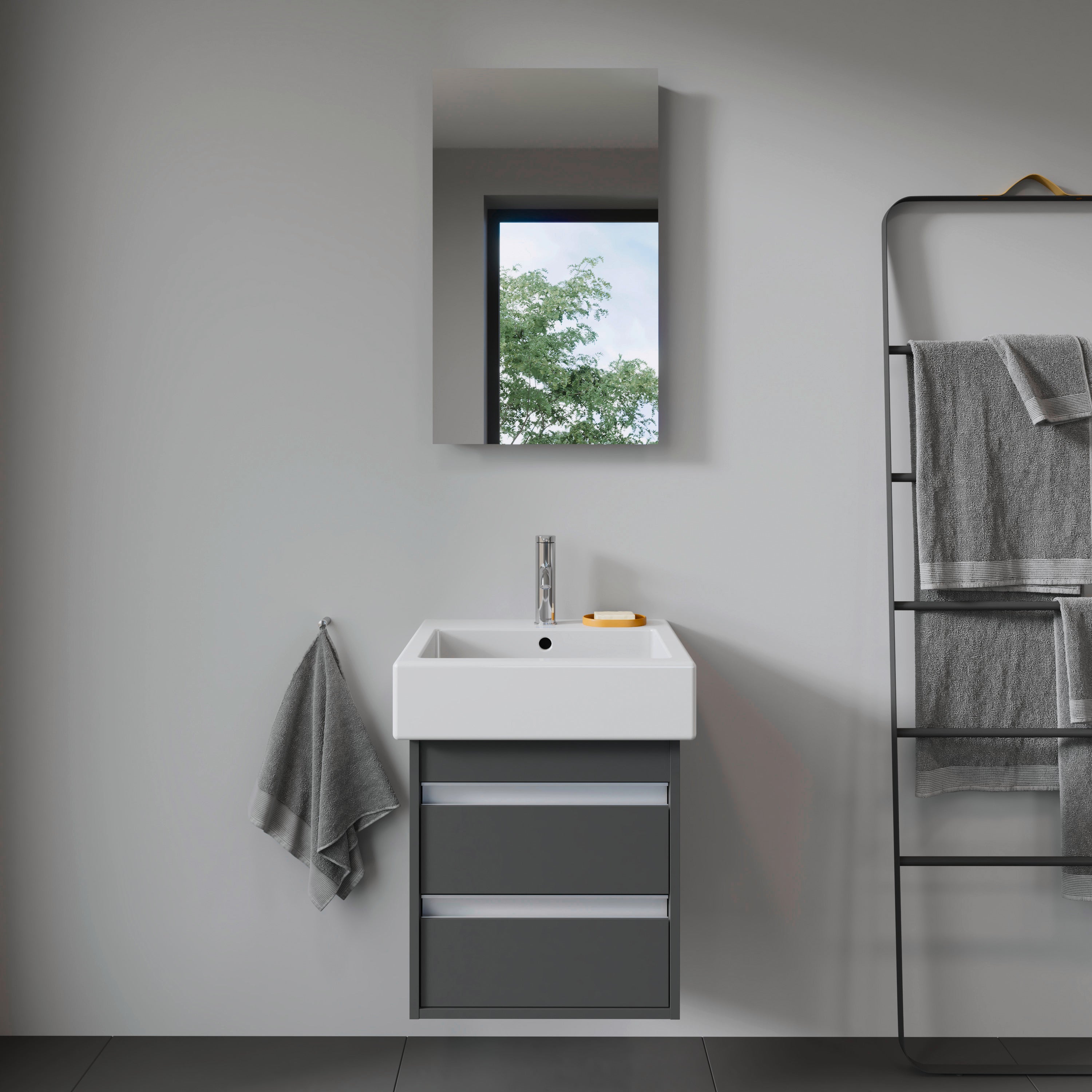 Vero 19 5/8" Rectangular Wall Mounted Sink in White with Single Faucet Hole and with Overflow