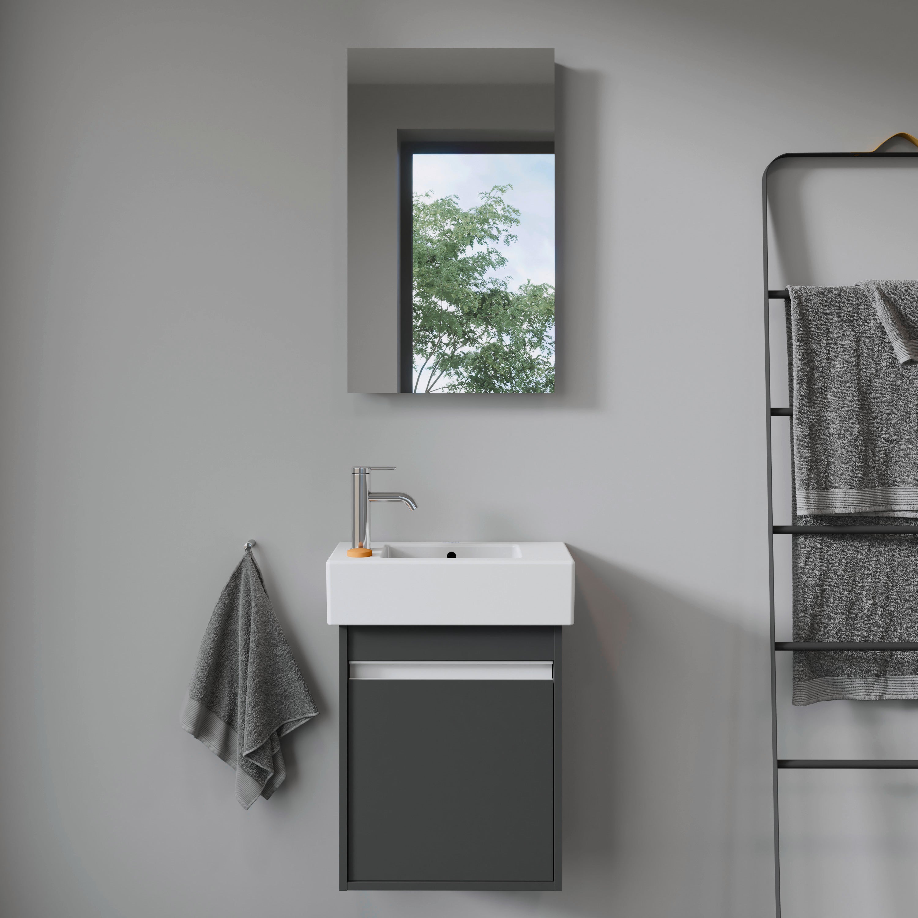 Vero 19 5/8" Rectangular Wall Mounted Sink in White with Single Faucet Hole and with Overflow