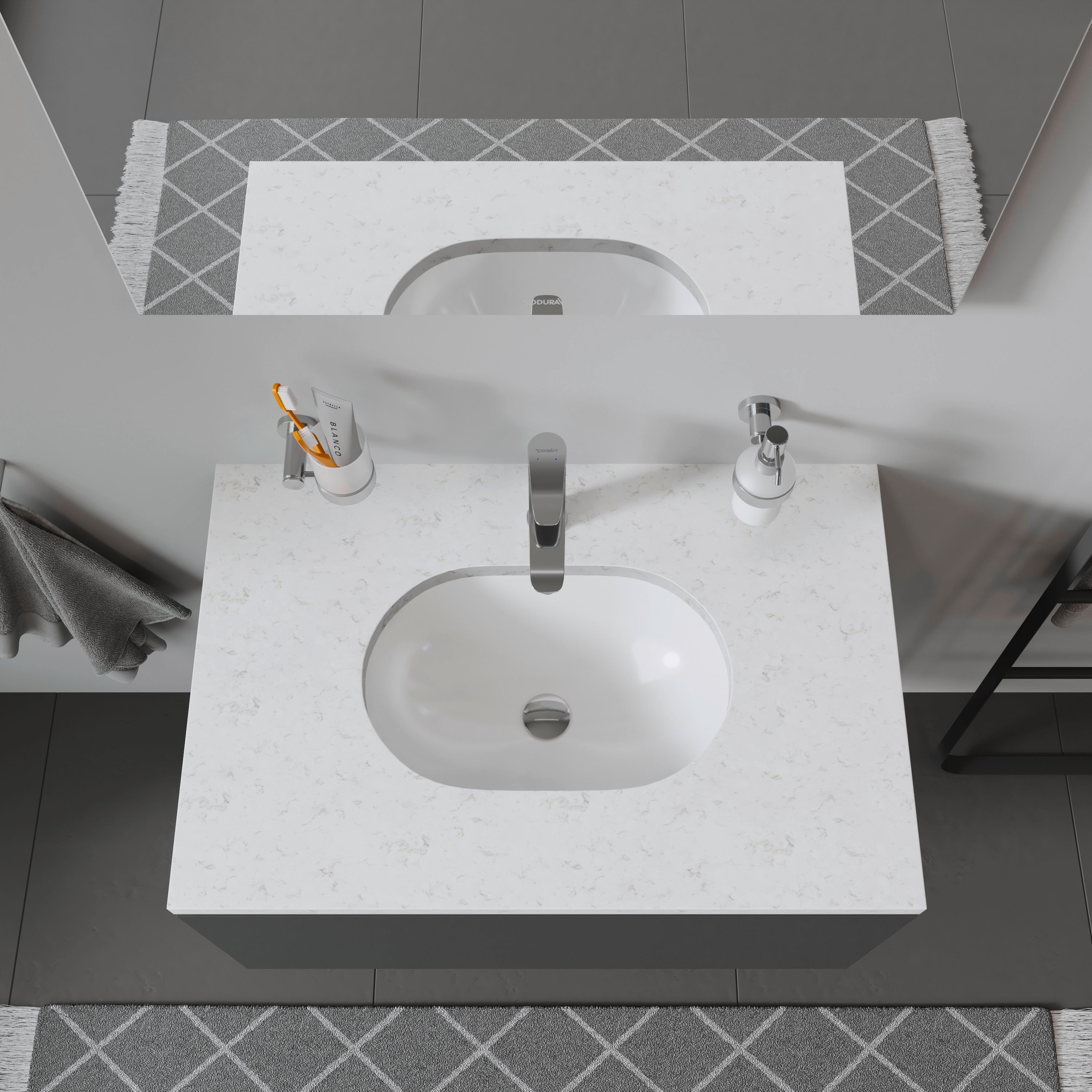 Design Classics 16 7/8" Oval Undermount Sink in White with Overflow