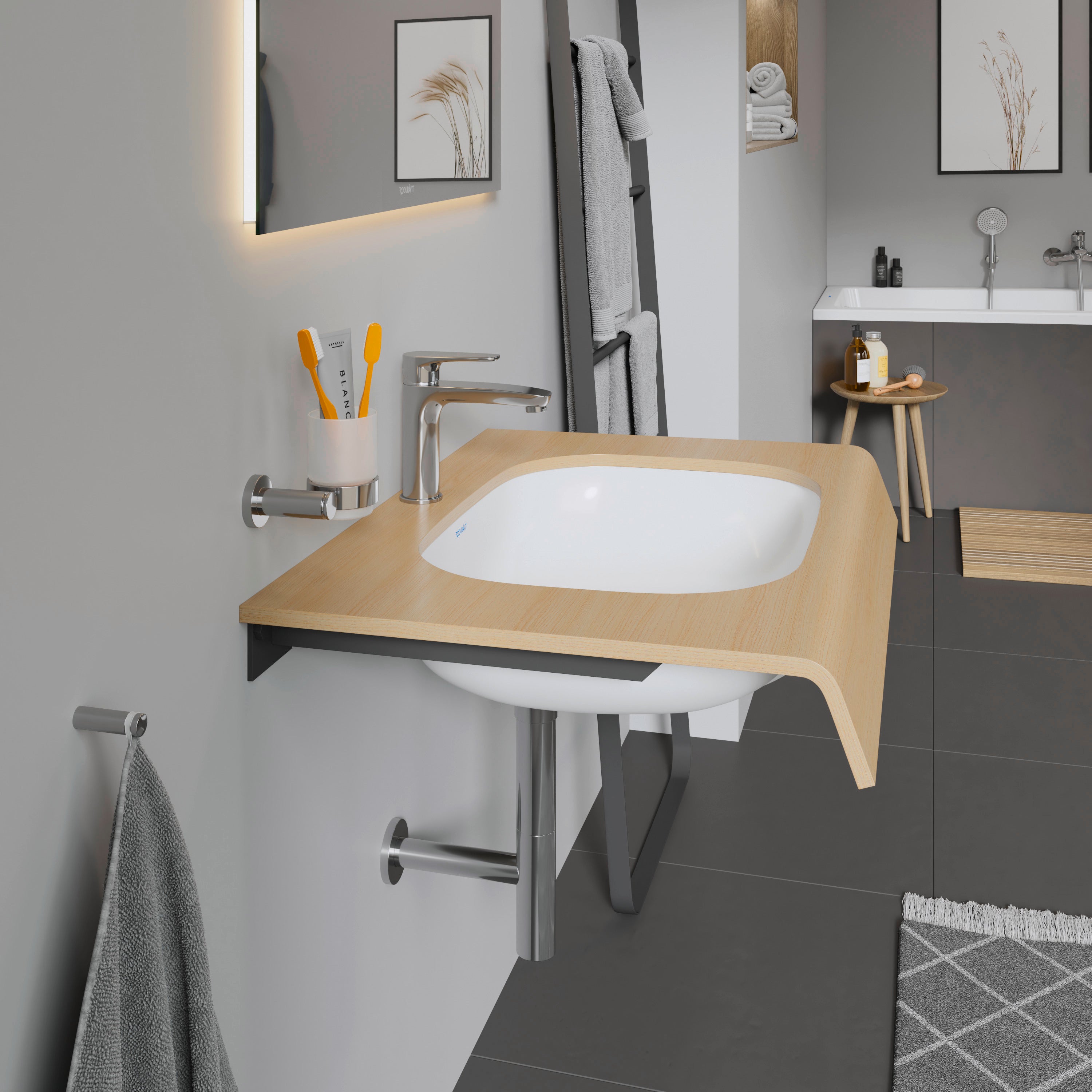 D-Code 22" Rectangular Undermount Sink in White with Overflow