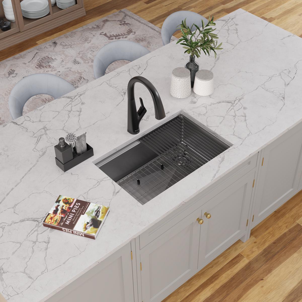 Alternate Image for Elkay Crosstown 29" Undermount Stainless Steel Workstation Kitchen Sink with Accessories, Polished Satin, 18 Gauge, ECTRU27169RW