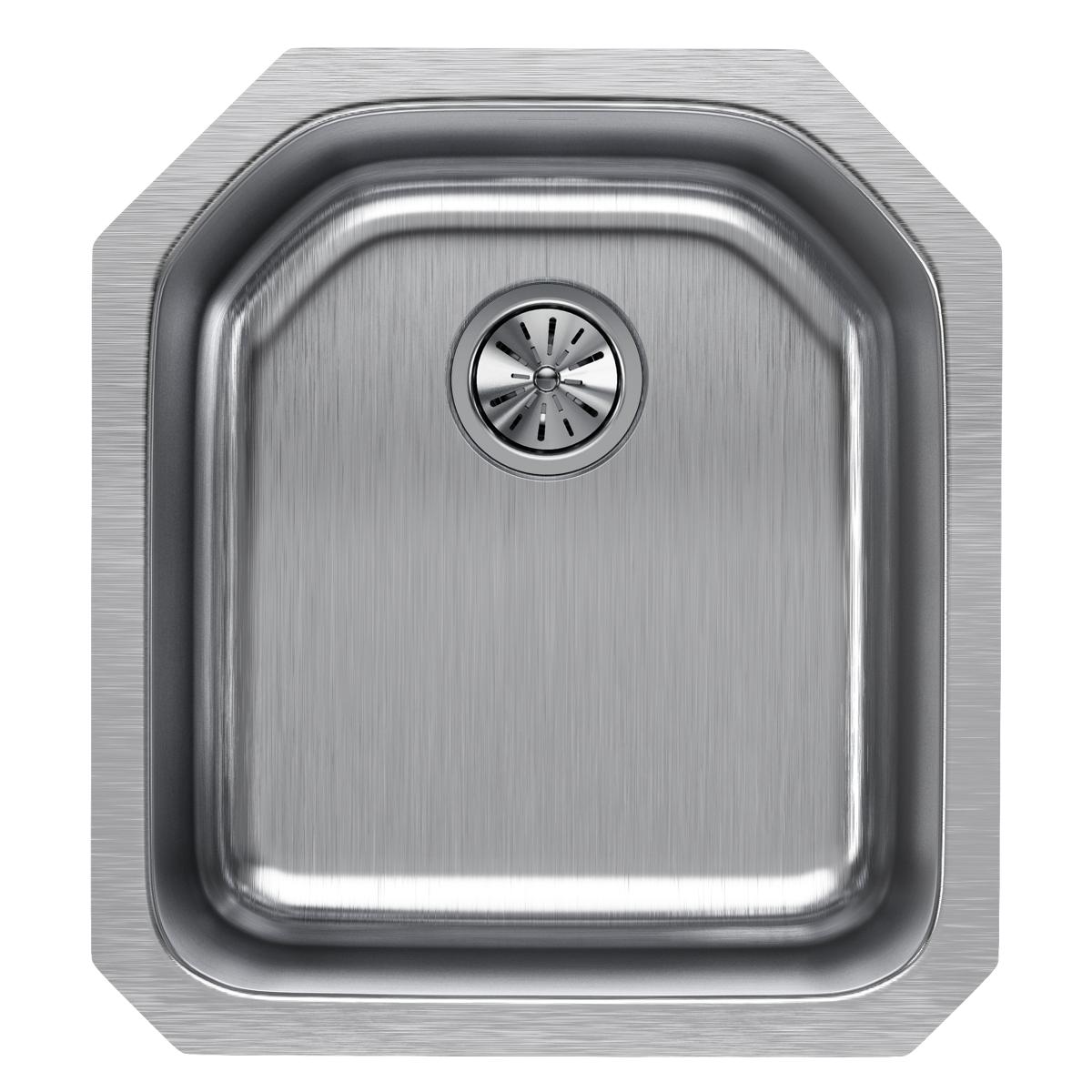 Alternate Image for Elkay Lustertone Classic 19" Undermount Stainless Steel Kitchen Sink, Lustrous Satin, 18 Gauge, ELUH1618