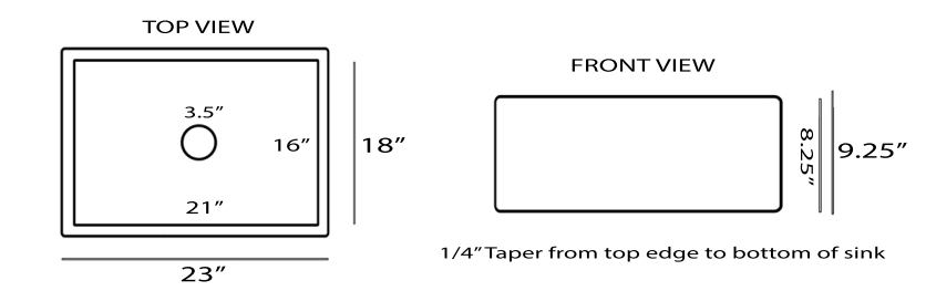 Alternate Image for Nantucket Sinks Vineyard 23" Fireclay Farmhouse Sink, Matte Black, FCFS2418S-MatteBlack