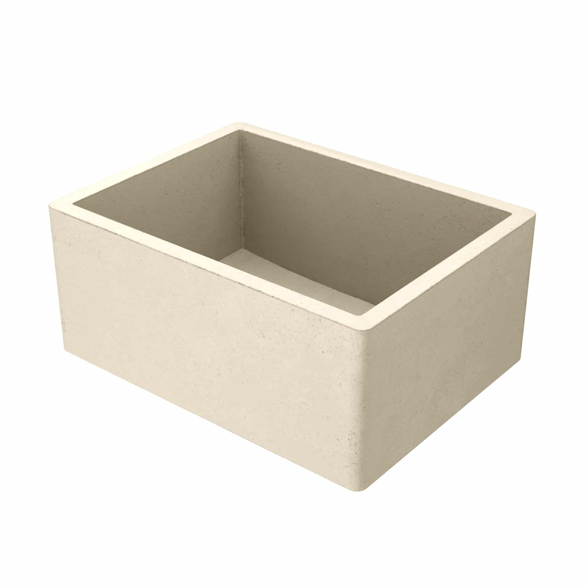 Native Trails 24" NativeStone Concrete Farmhouse Sink, Sand, NSK2418-D