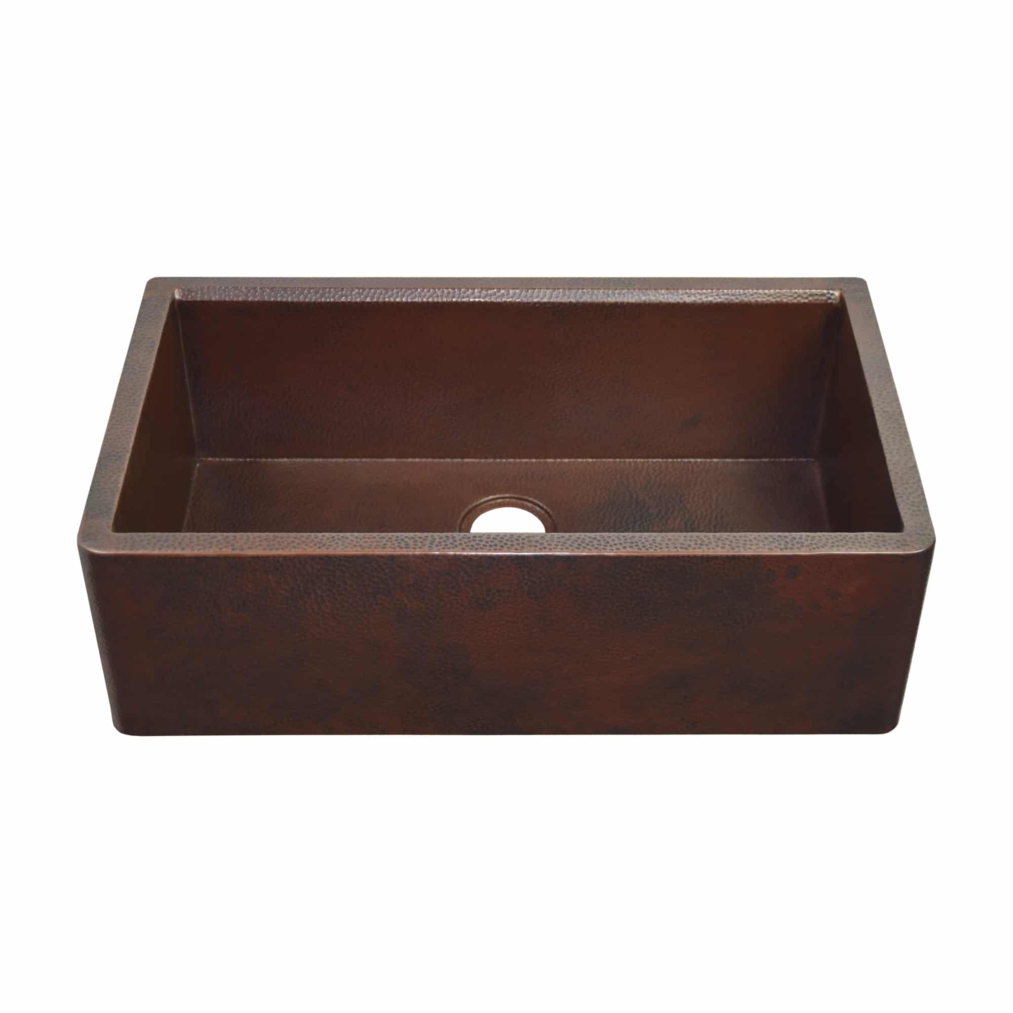 Native Trails Concierge 33" Copper Workstation Farmhouse Kitchen Sink, Antique Copper, CPKG273 Product Image