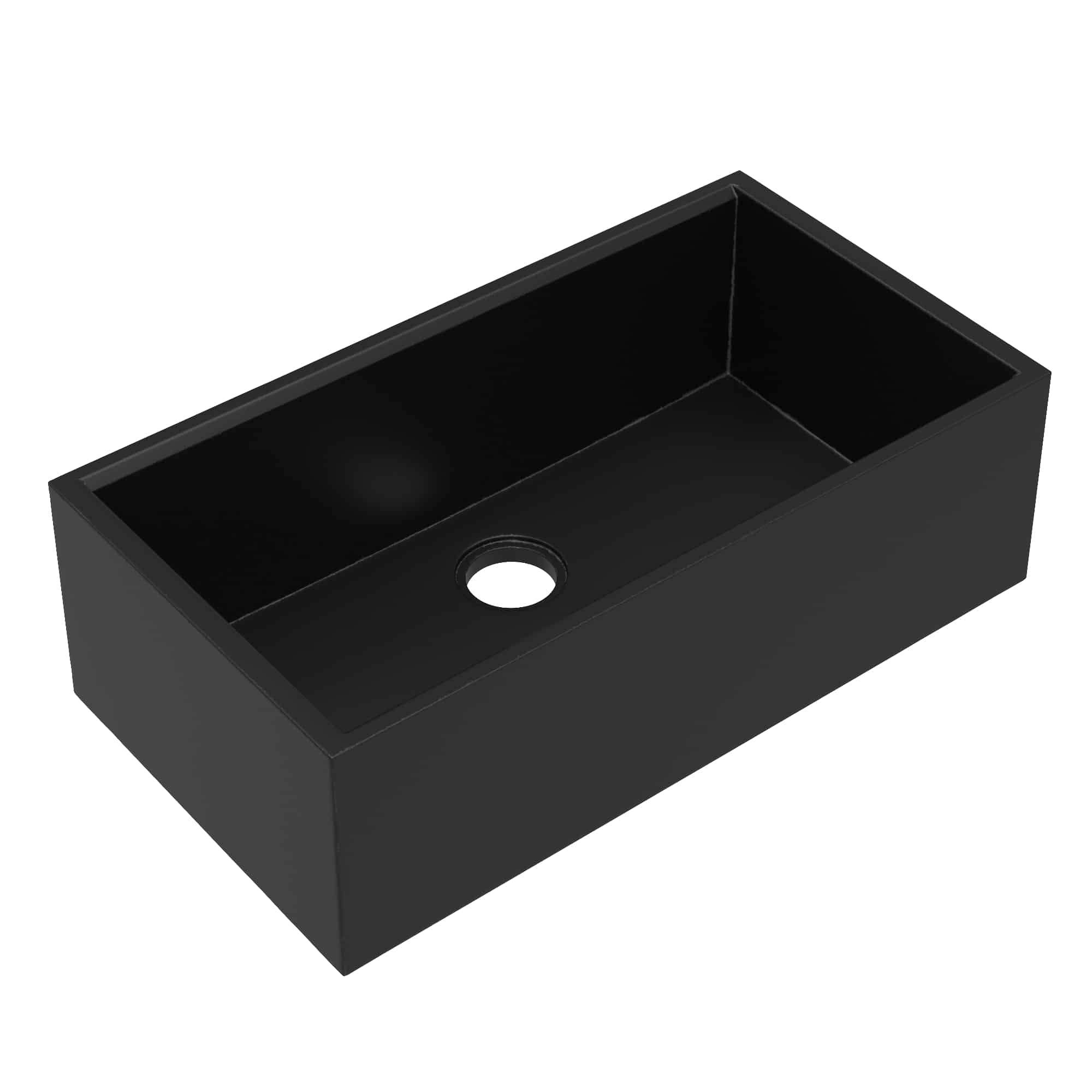 Native Trails Concierge 33" NativeStone Concrete Workstation Farmhouse Kitchen Sink, Charcoal, NSKG3318-C Product Image