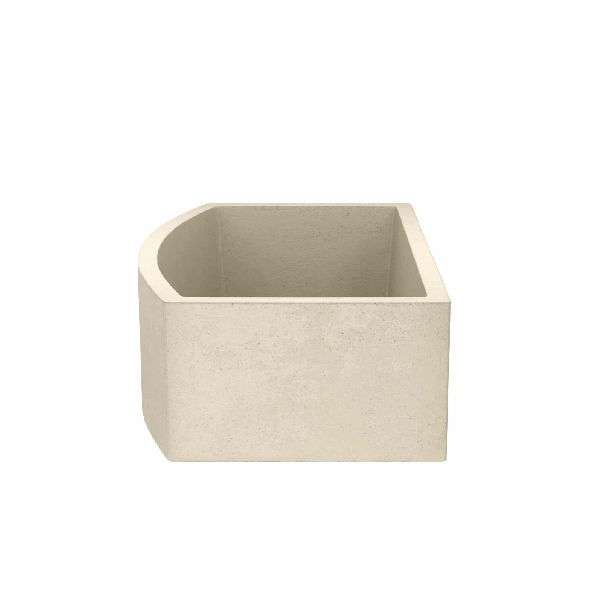 Native Trails Quartet 33" NativeStone Concrete Farmhouse Sink, Sand, NSKQ3320-D Product Image