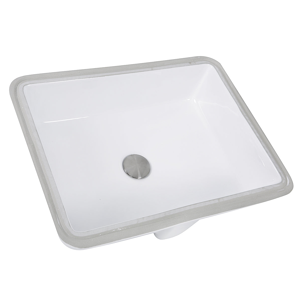Nantucket Sinks Great Point 20" Ceramic Bathroom Sink, White, GB-17x13-W