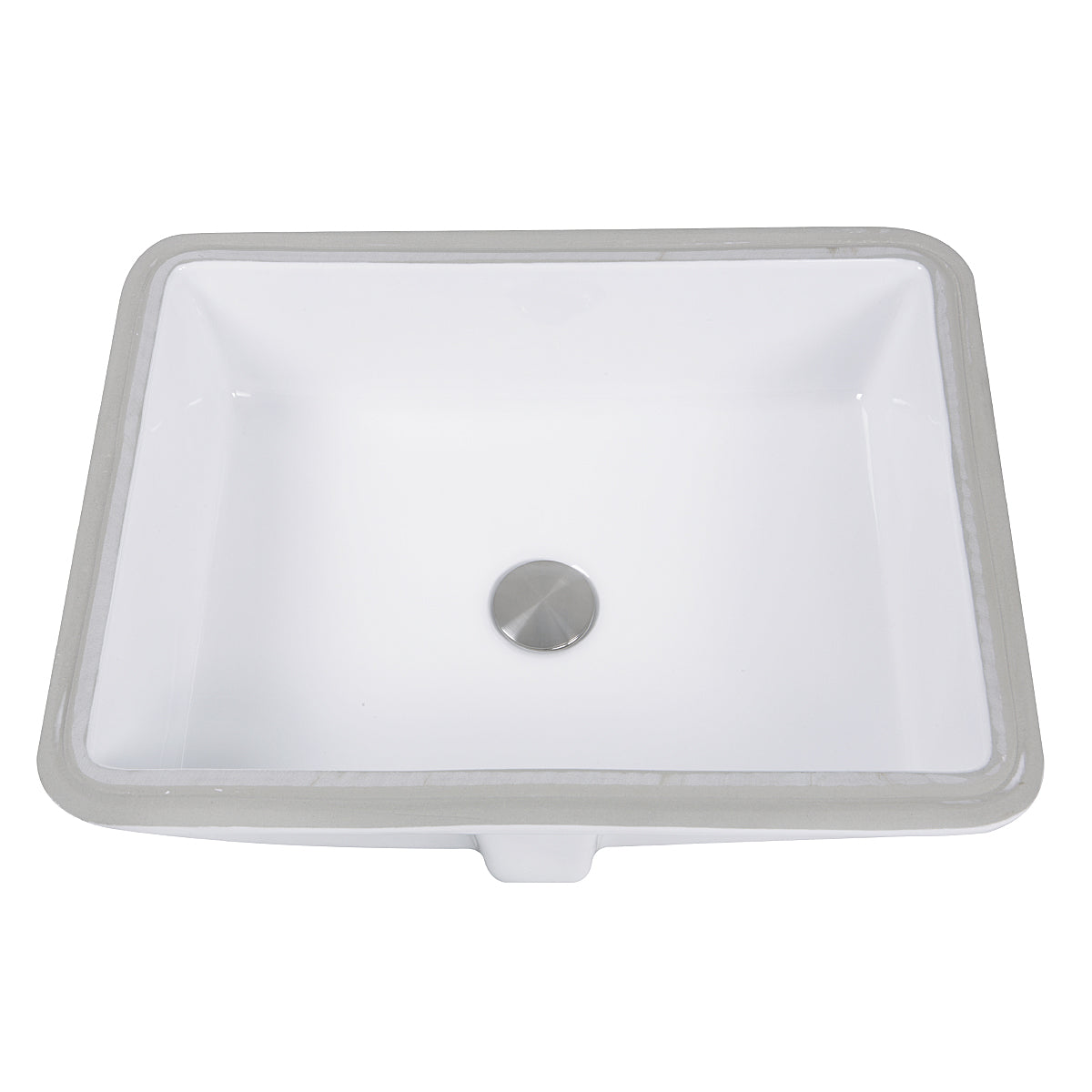 Nantucket Sinks Great Point 20" Ceramic Bathroom Sink, White, GB-17x13-W