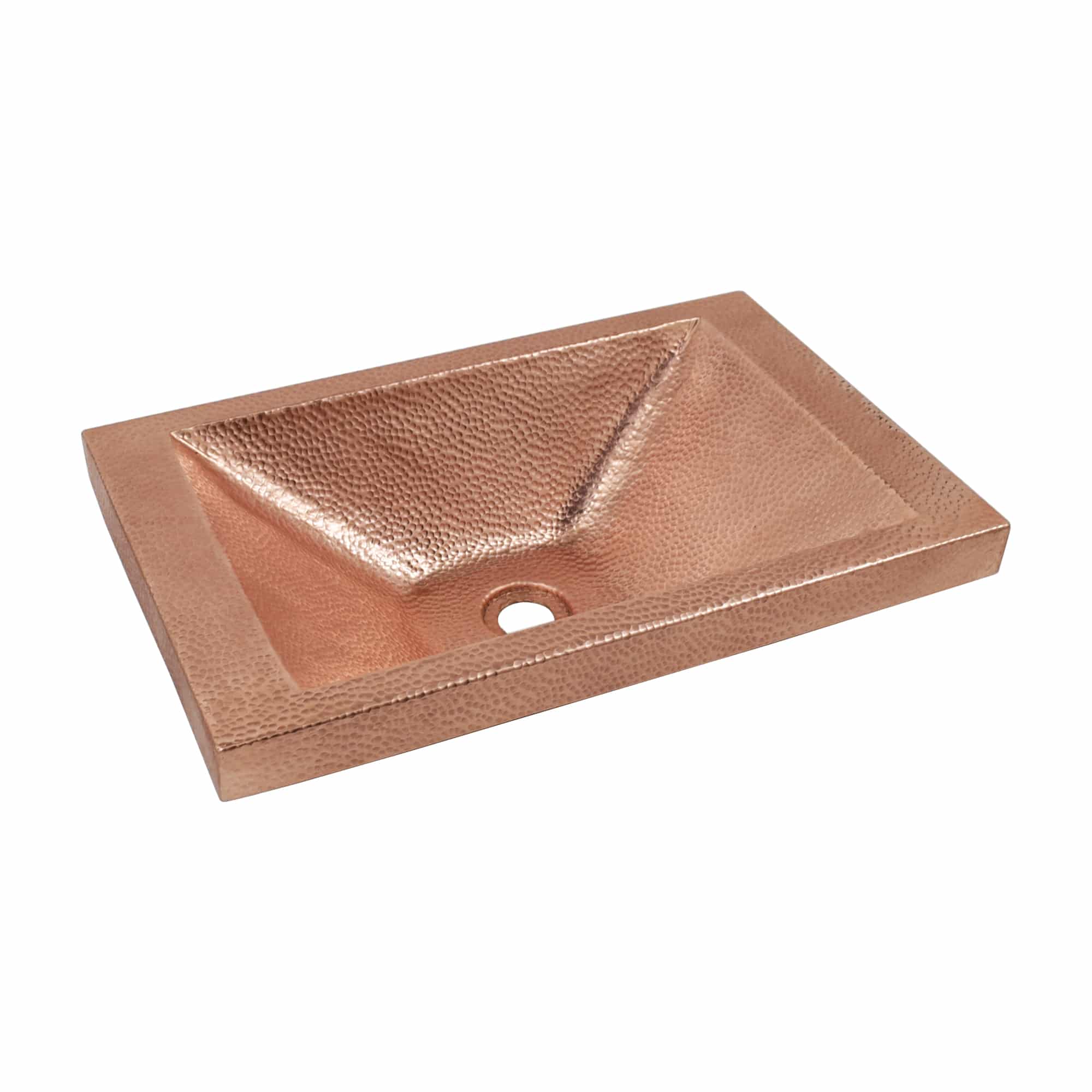 Native Trails Hana 20" x 13" Rectangle Drop In Copper Bathroom Sink, Polished Copper, 16 Gauge, CPS442
