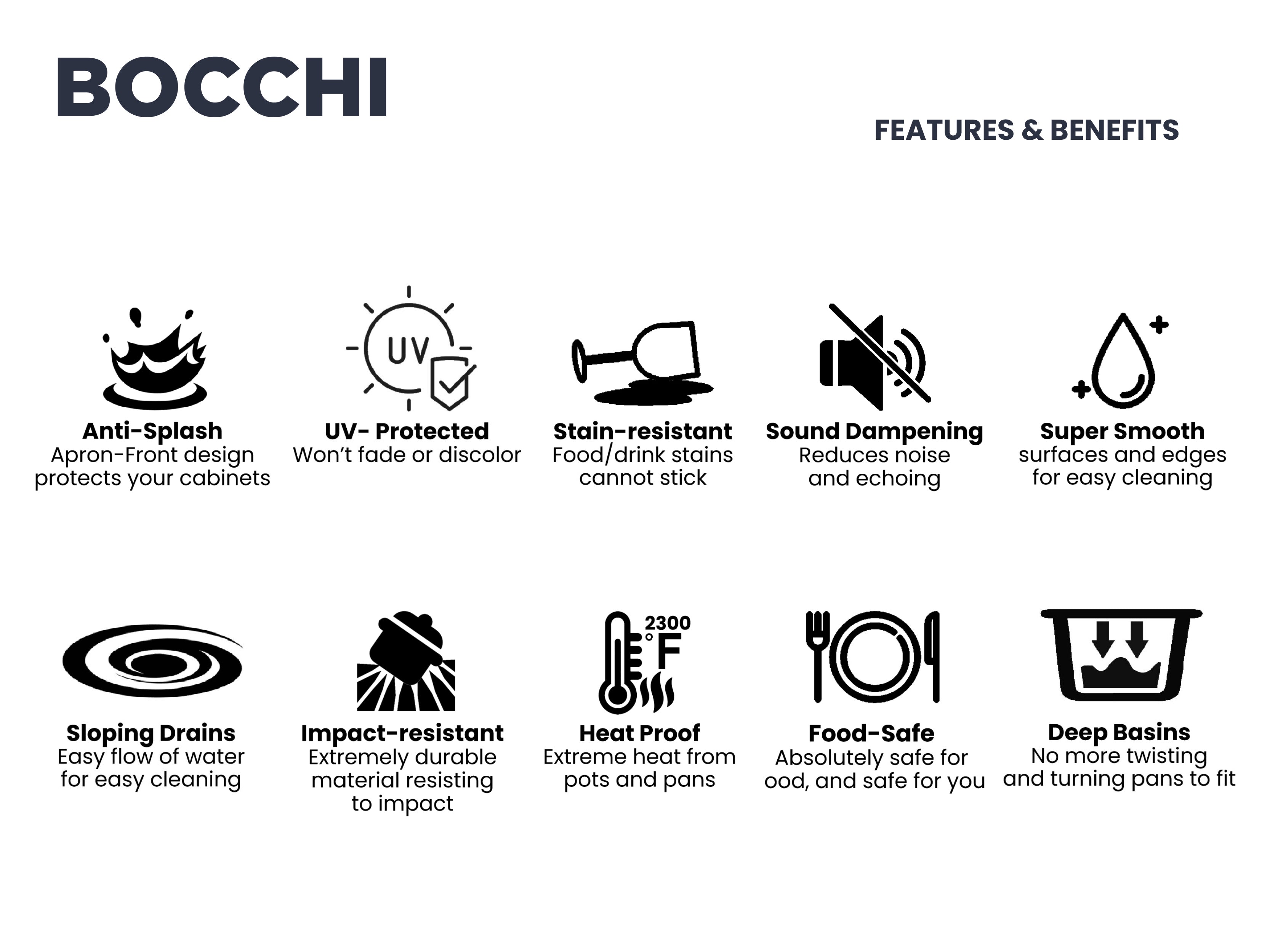 Alternate Image for BOCCHI Sotto 24" Dual Mount Fireclay Kitchen Sink Kit with Accessories, White, 1627-001-0120