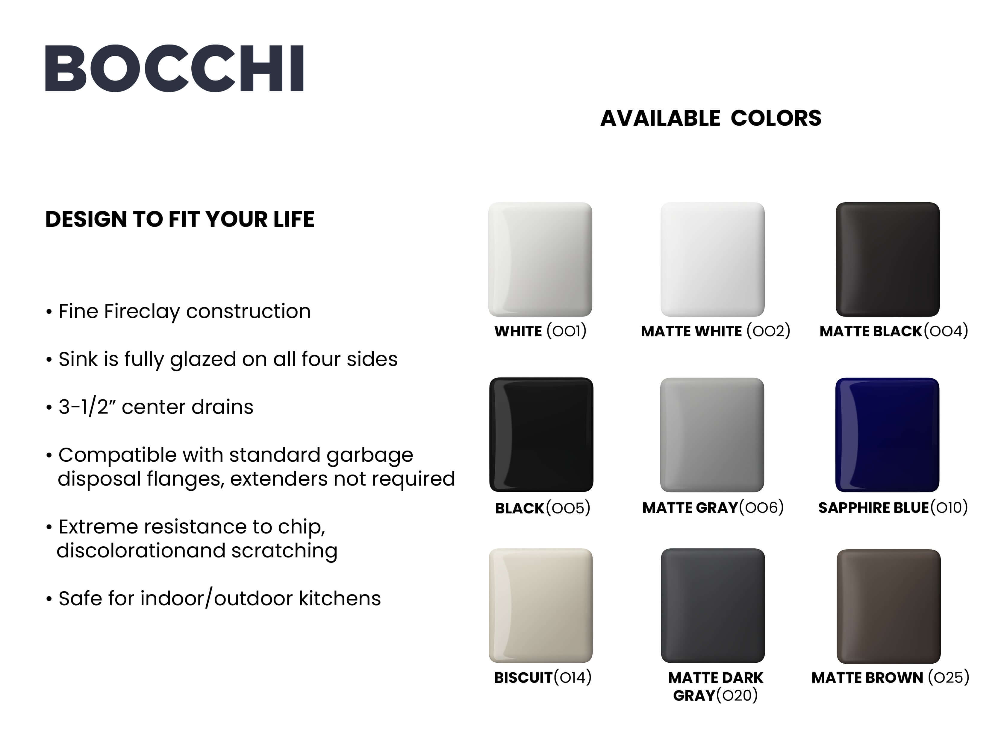 Alternate Image for BOCCHI Baveno Uno 27" Dual Mount Fireclay Workstation Kitchen Sink Kit with Accessories, White, 1633-001-0127